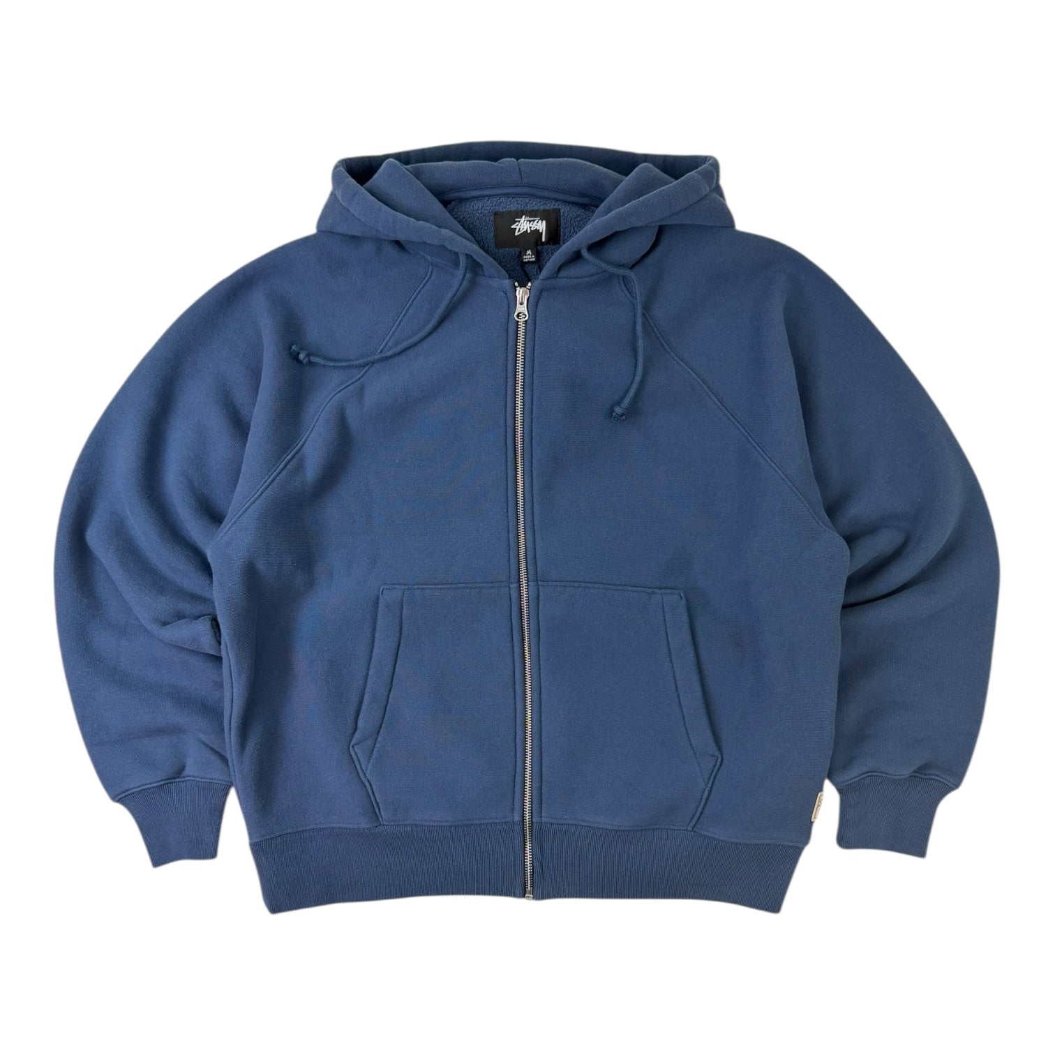 Stussy Raglan Zip Hoodie Navy