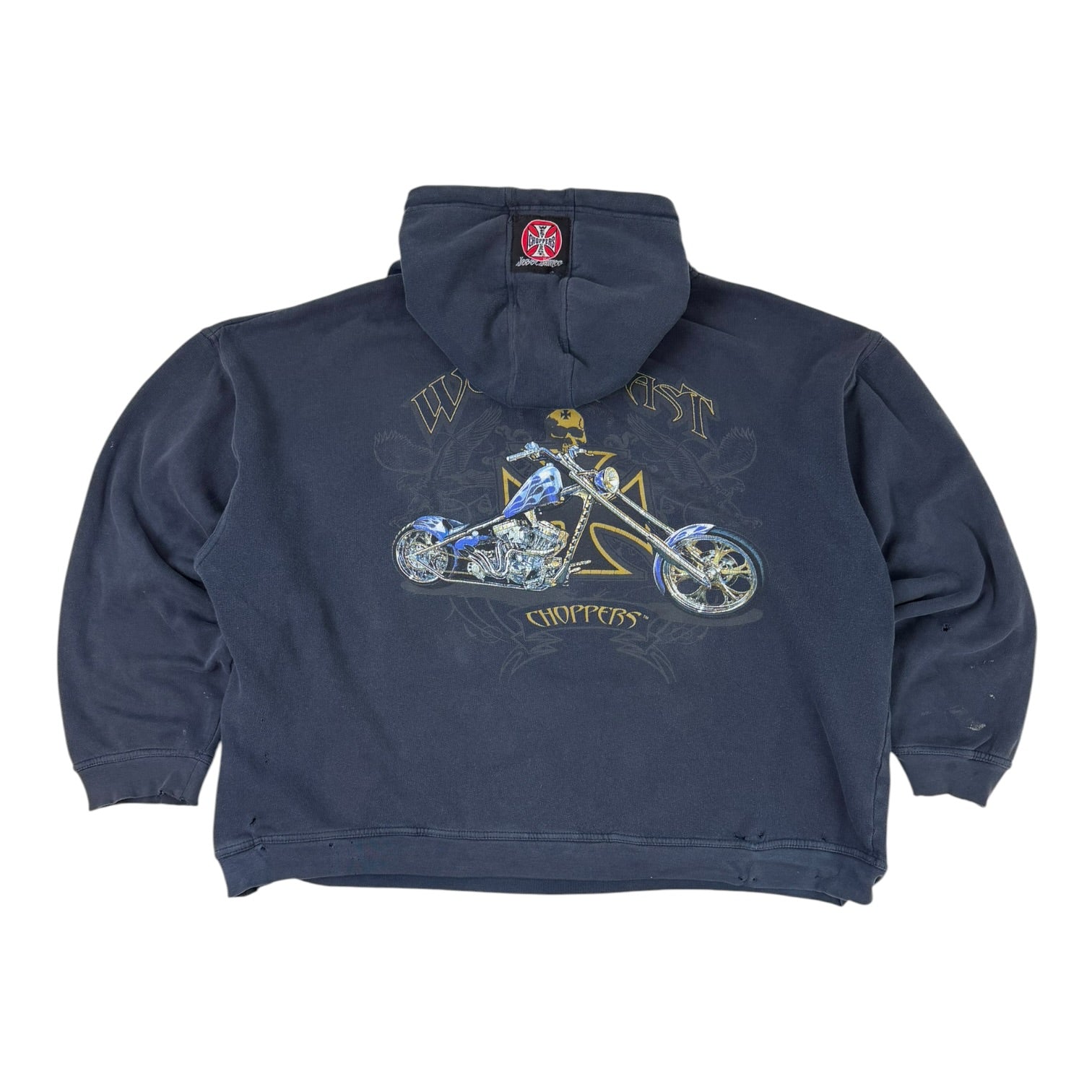 Vintage West Coast Choppers Hoodie Navy