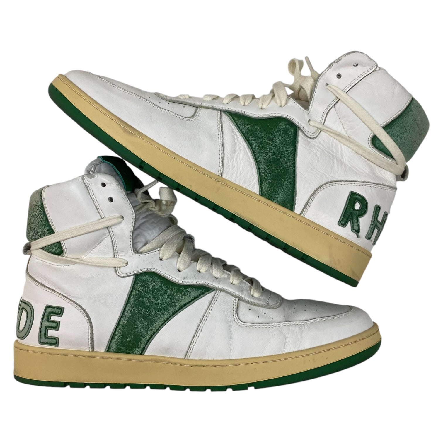 Rhude Rhecess Sky Hi White/Green (Used)