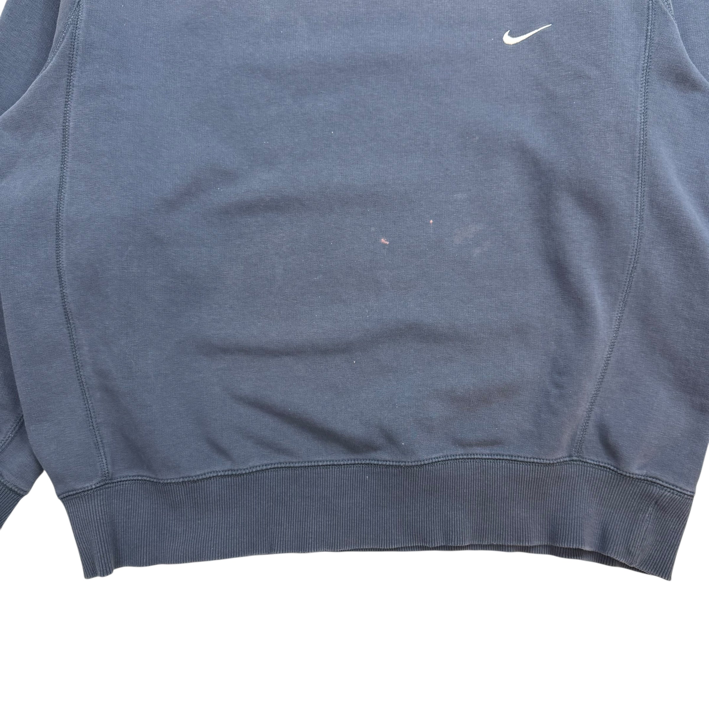 Vintage Nike Mini Swoosh Crewneck Navy Blue