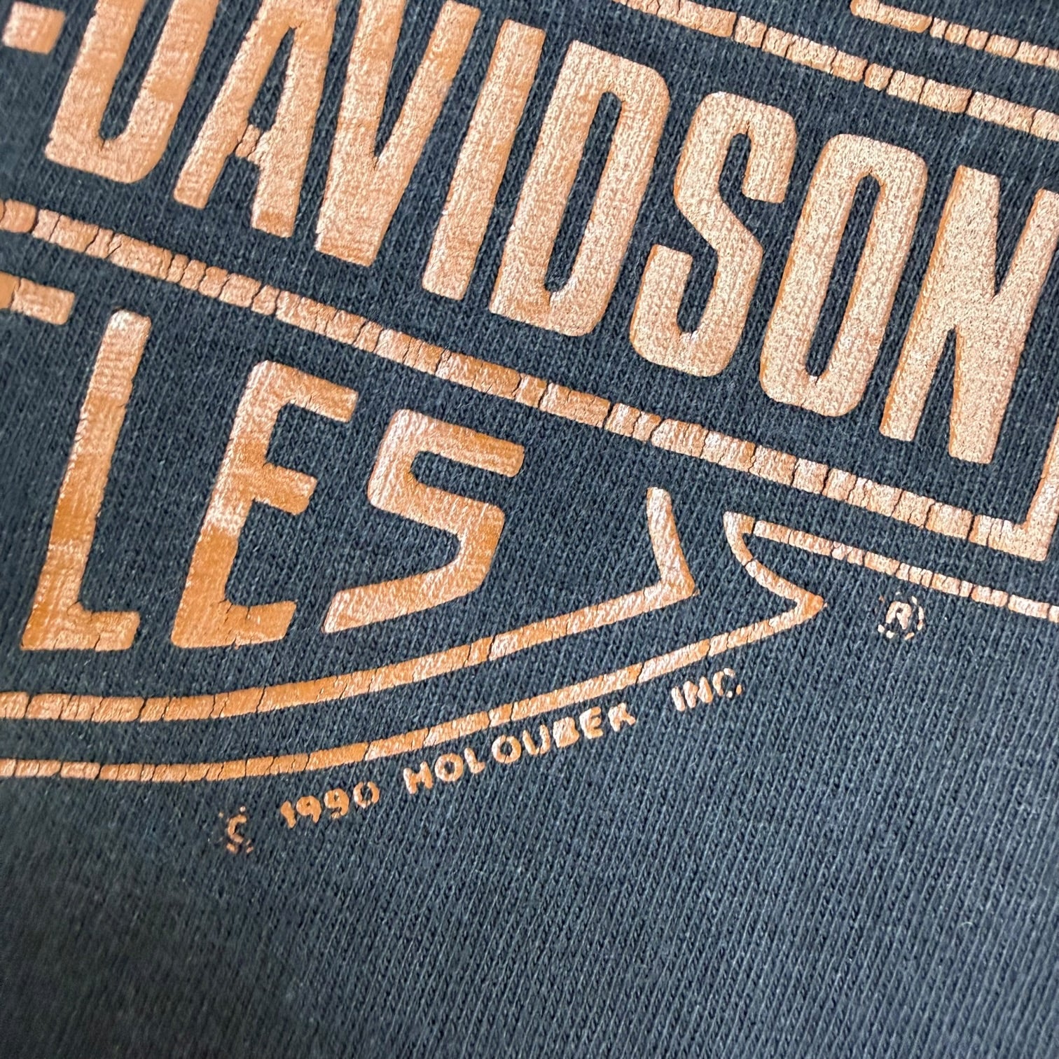 1990 Harley Davidson Logo Tee Black