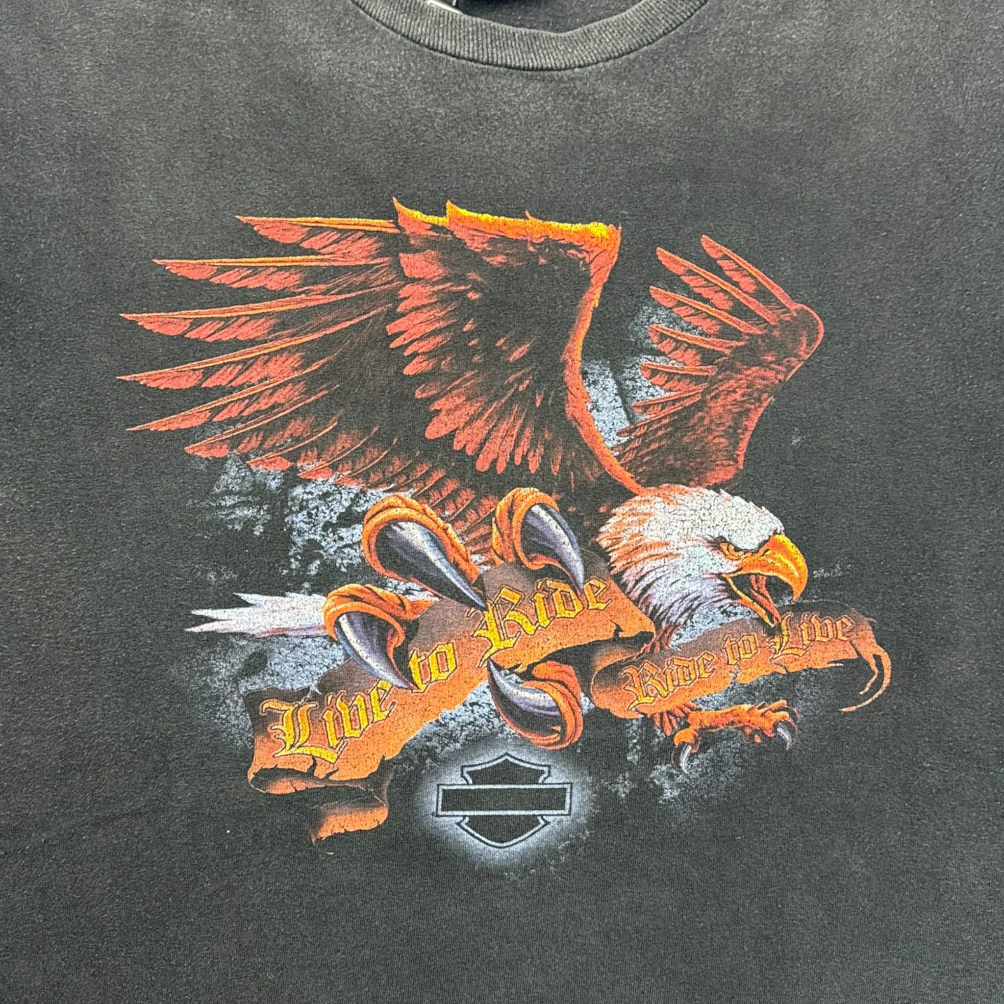 Vintage Harley Davidson "Live To Ride" Saskatoon T-Shirt