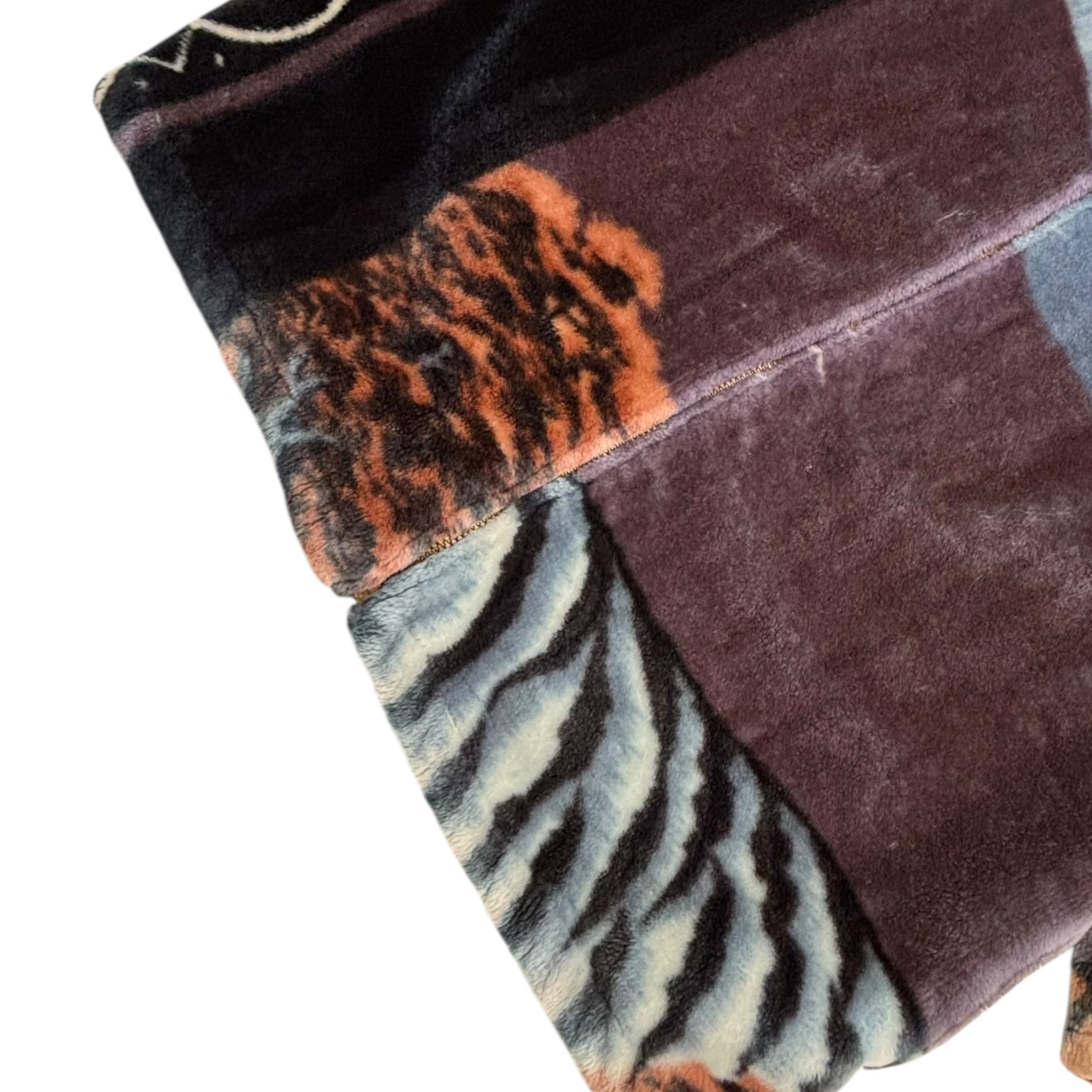 Vintage Sofari Collections Mega Tiger Fleece Zip-Up