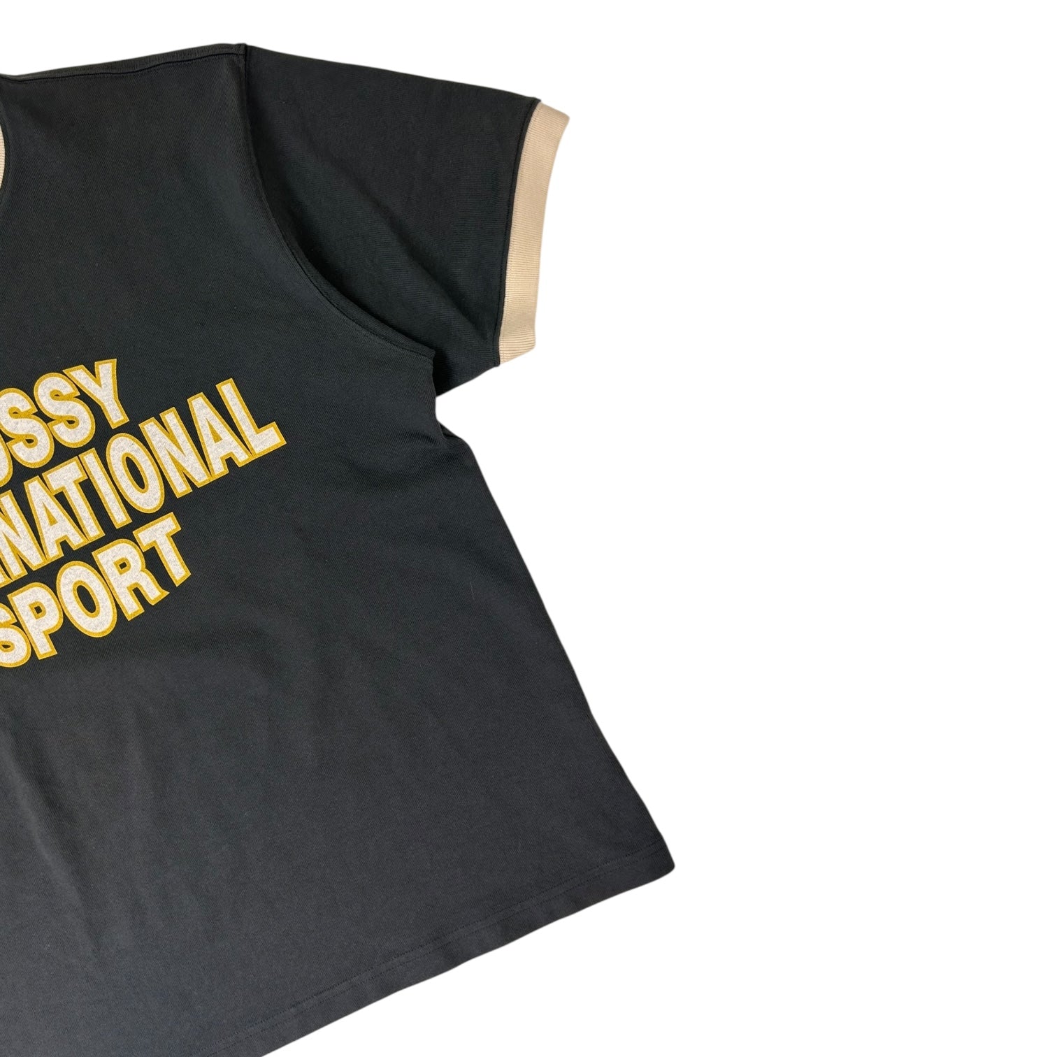Stussy Sport Ringer T-Shirt Black