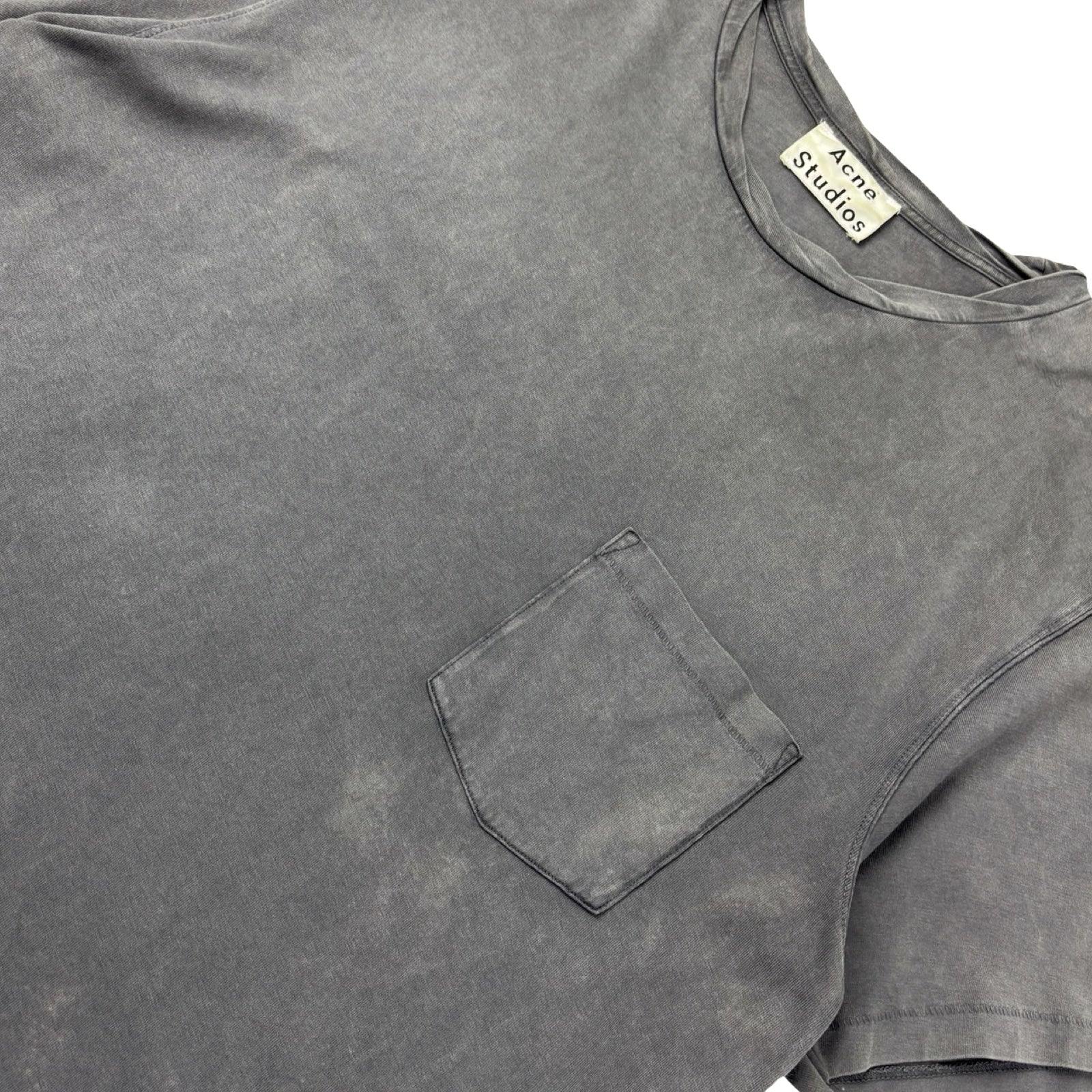 Acne Studios Pocket Tee Acid Washed Grey