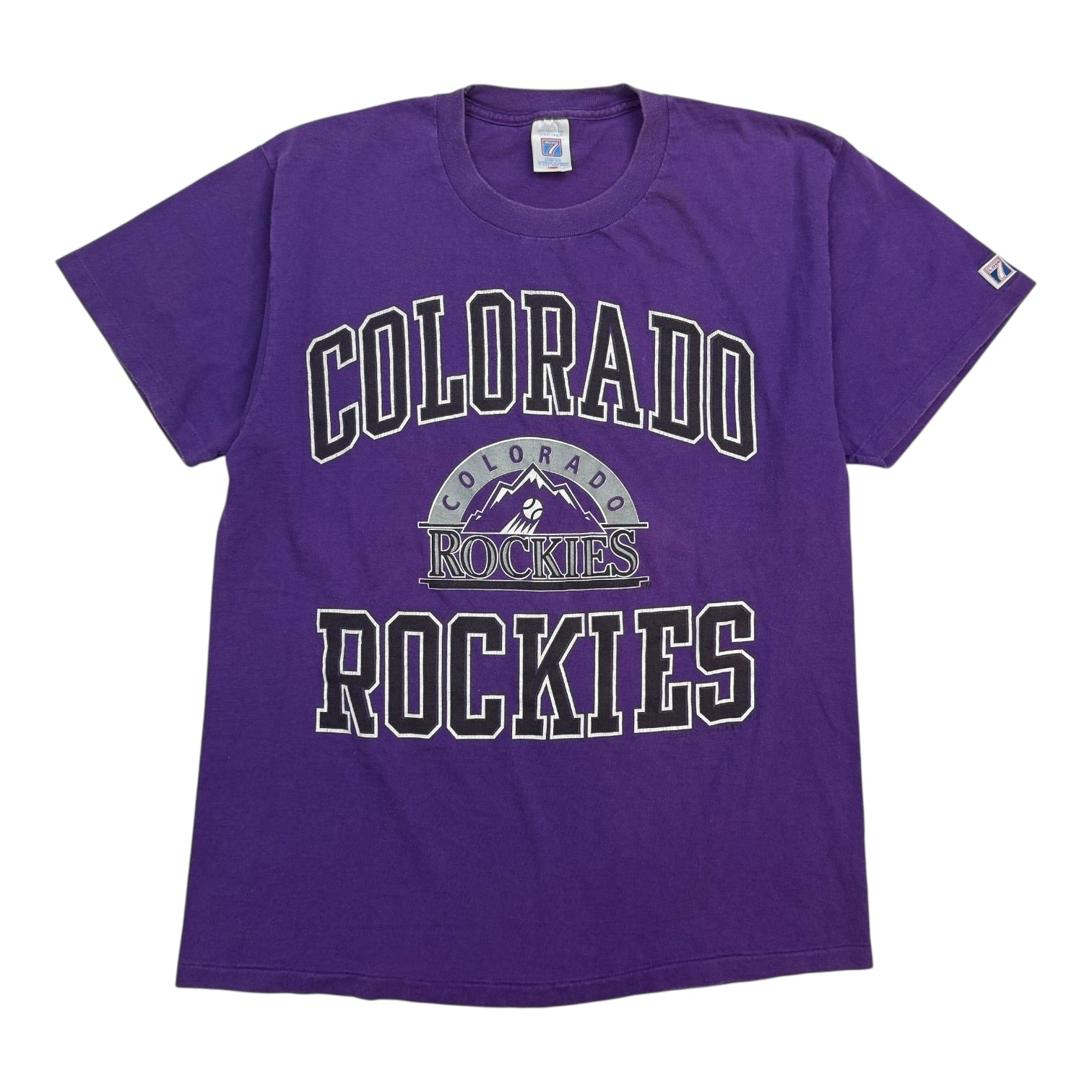 Vintage Colorado Rockies Tee Purple