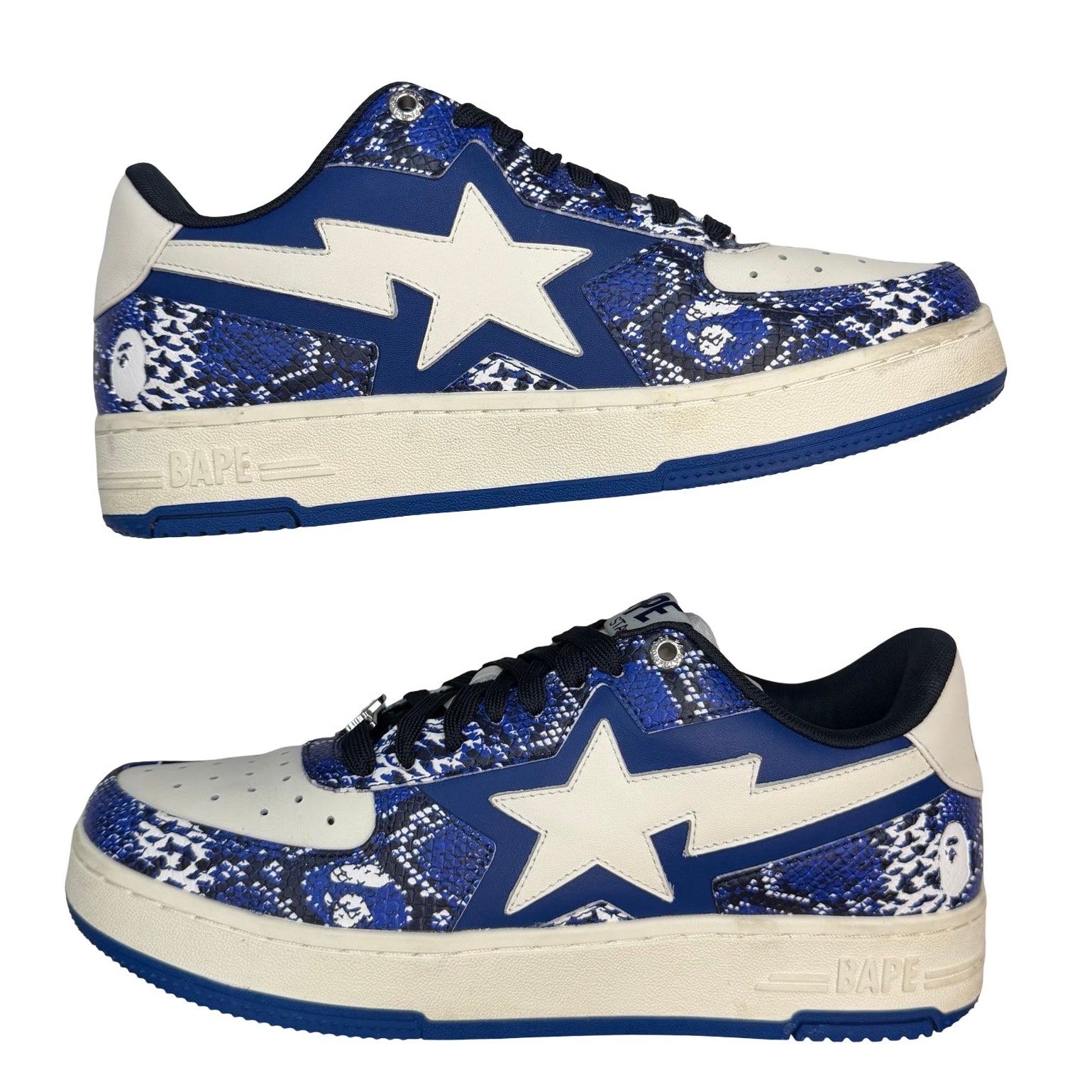 A Bathing Ape Bape Sta SSENSE Exclusive Blue Snakeskin (Used)