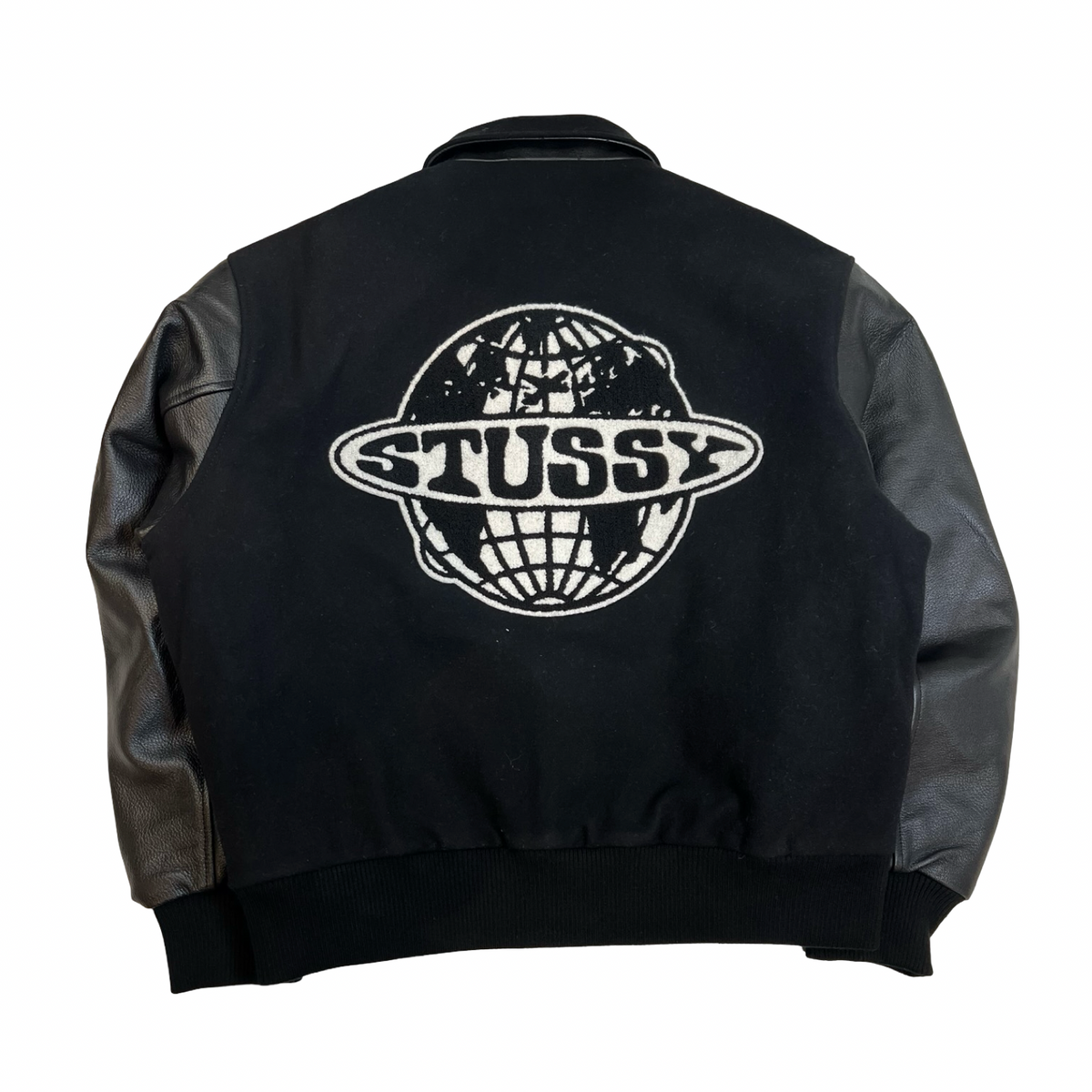 Stussy Globe Varsity Jacket Black
