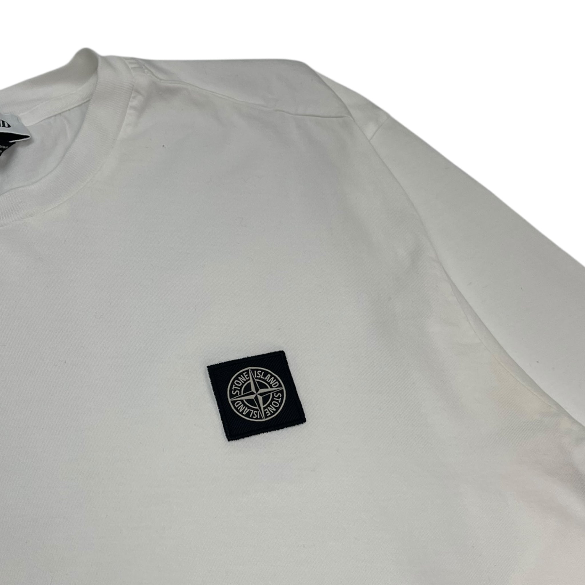 Stone Island Compass Patch L/S White