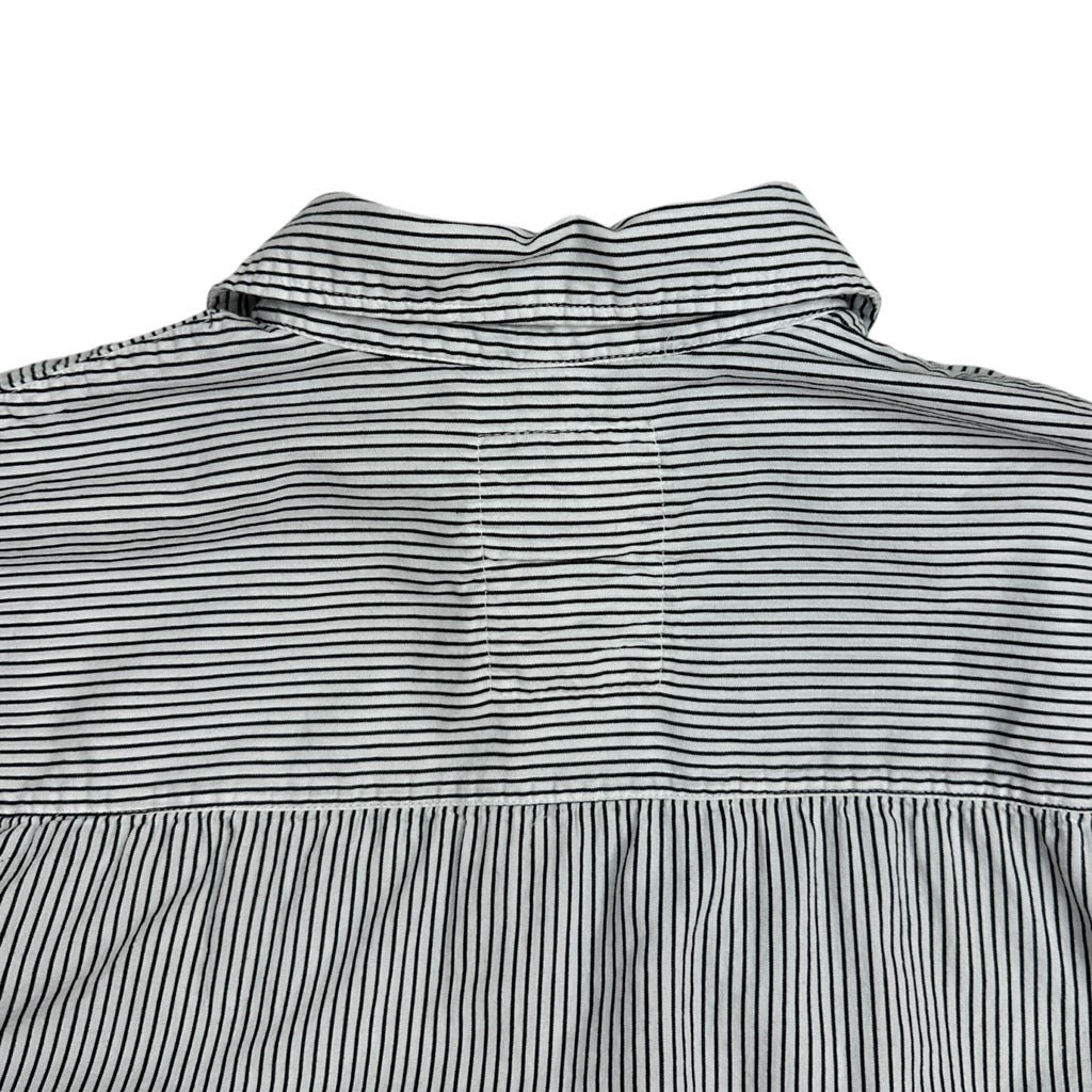 Basketcase Gallery Striped Cropped Button Up