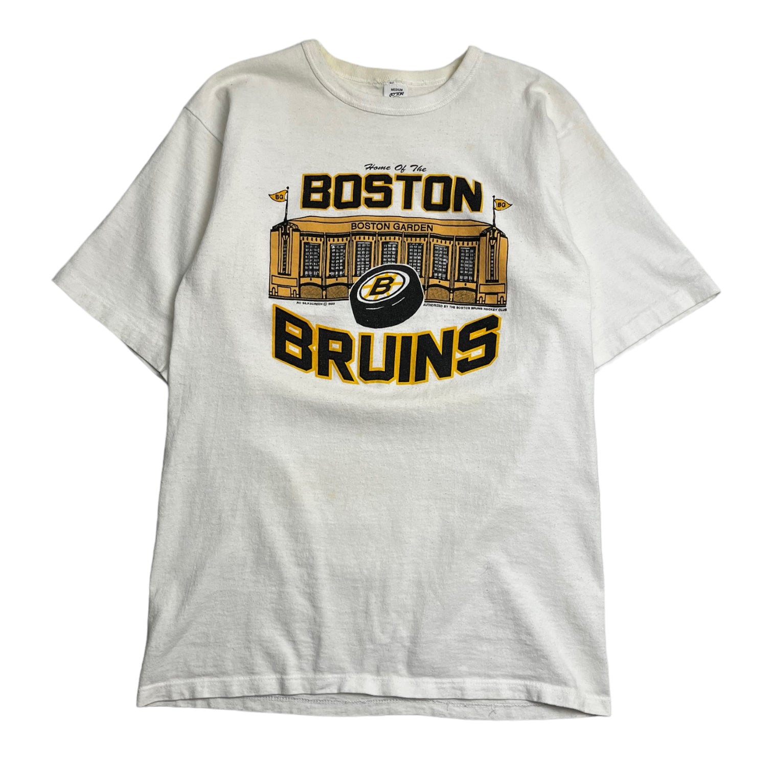 1989 White Boston Bruins T-Shirt