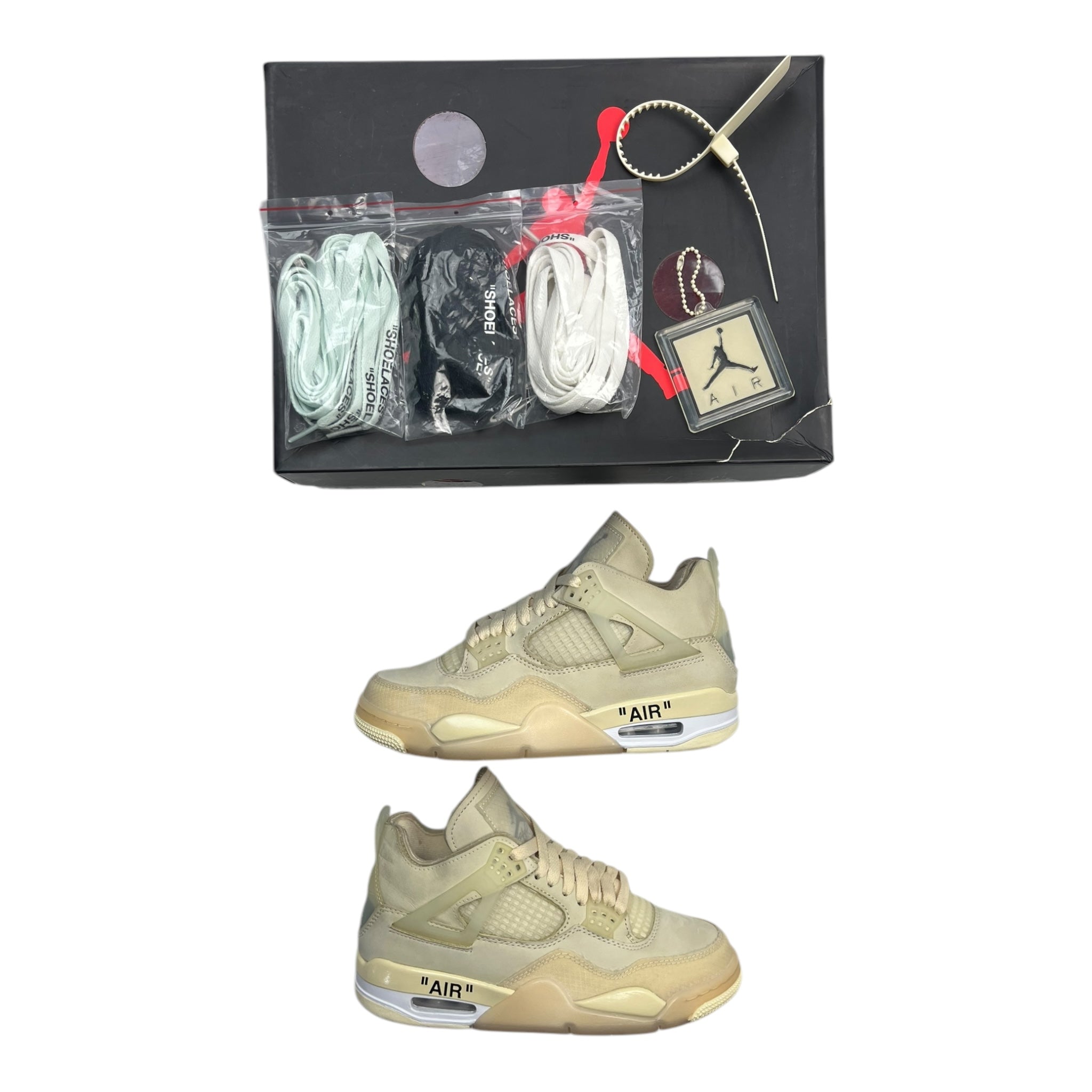 Jordan 4 Retro Off-White Sail (W) (Used)