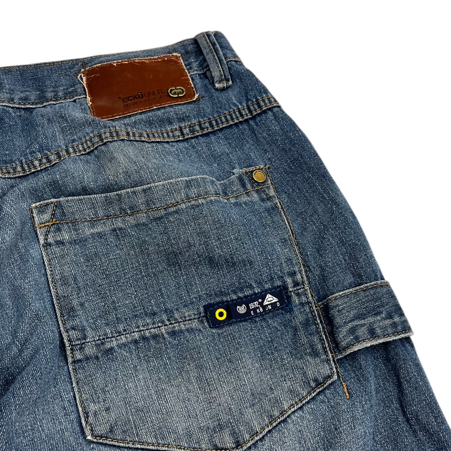 Vintage Y2K Ecko Unlimited Embroidered Denim Jeans