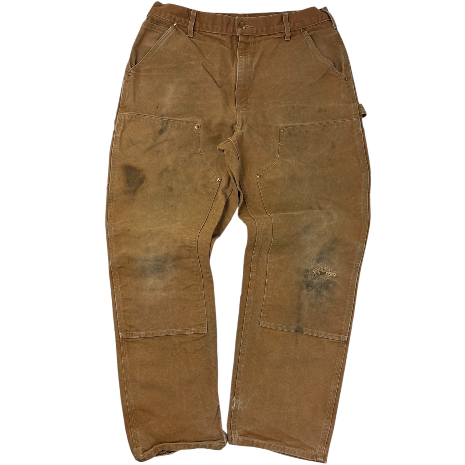 Vintage Carhartt Double Knee Carpenter Pants Tan