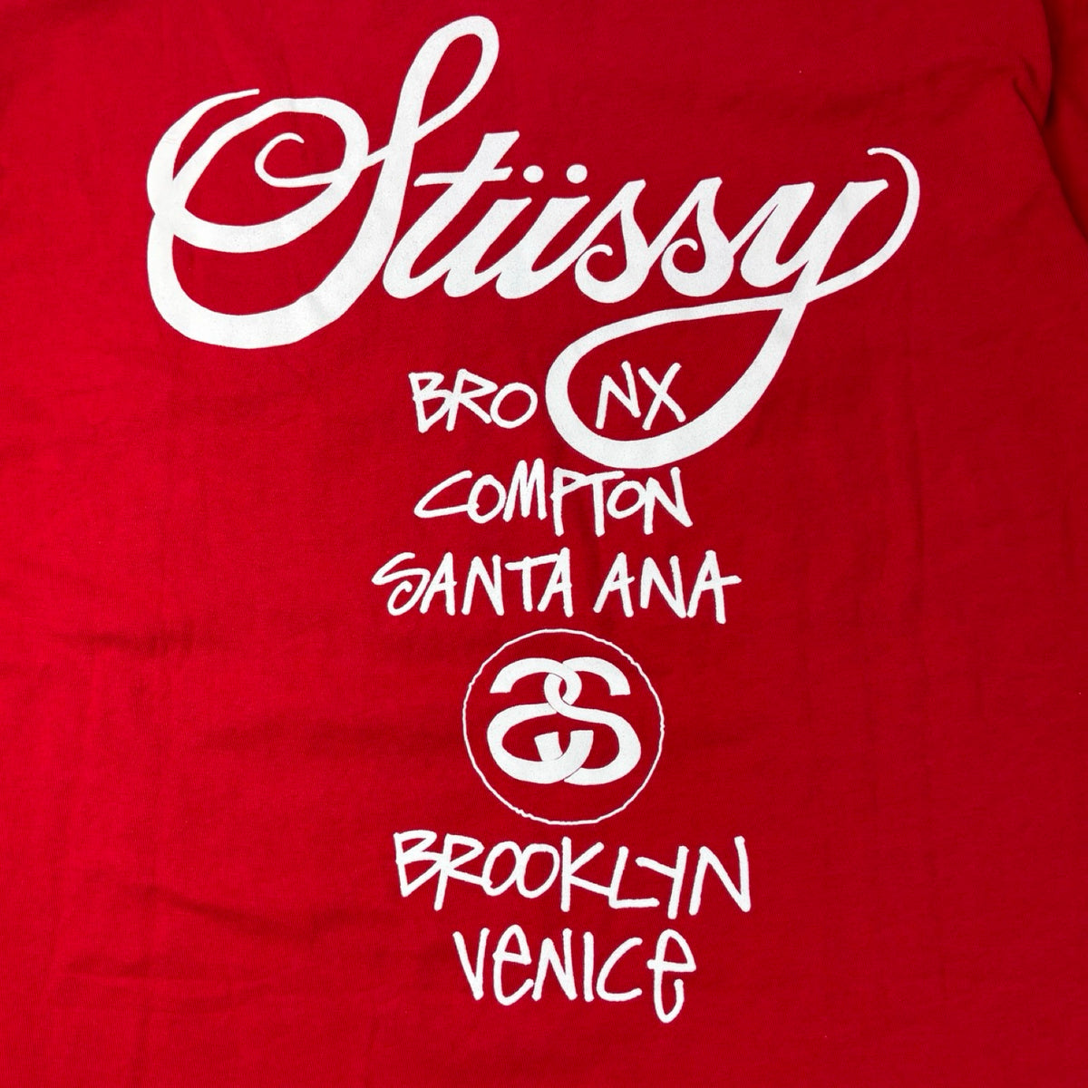 Stussy World Tour Tee Dark Red