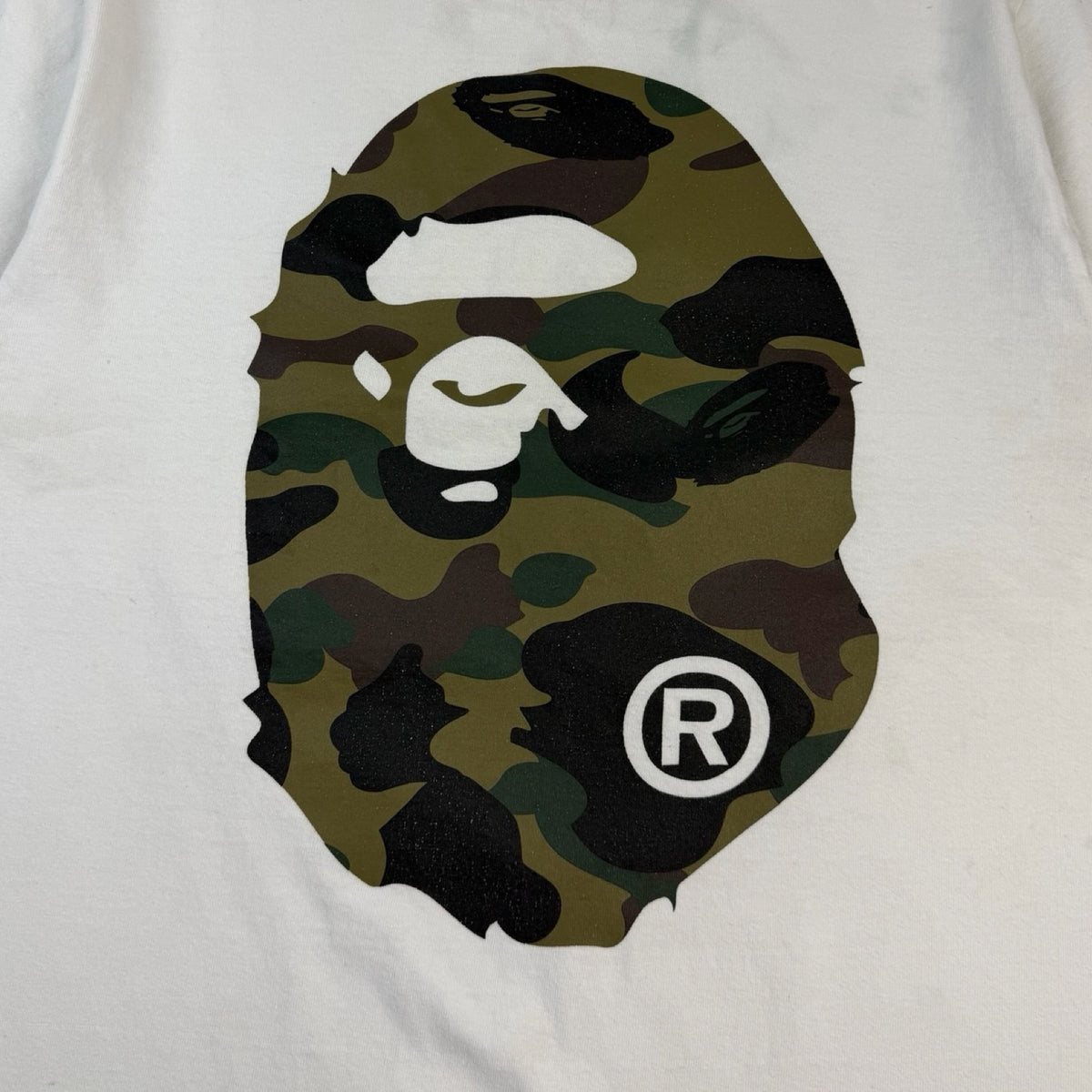 Bape 1st Camo Big Ape Head T-Shirt White