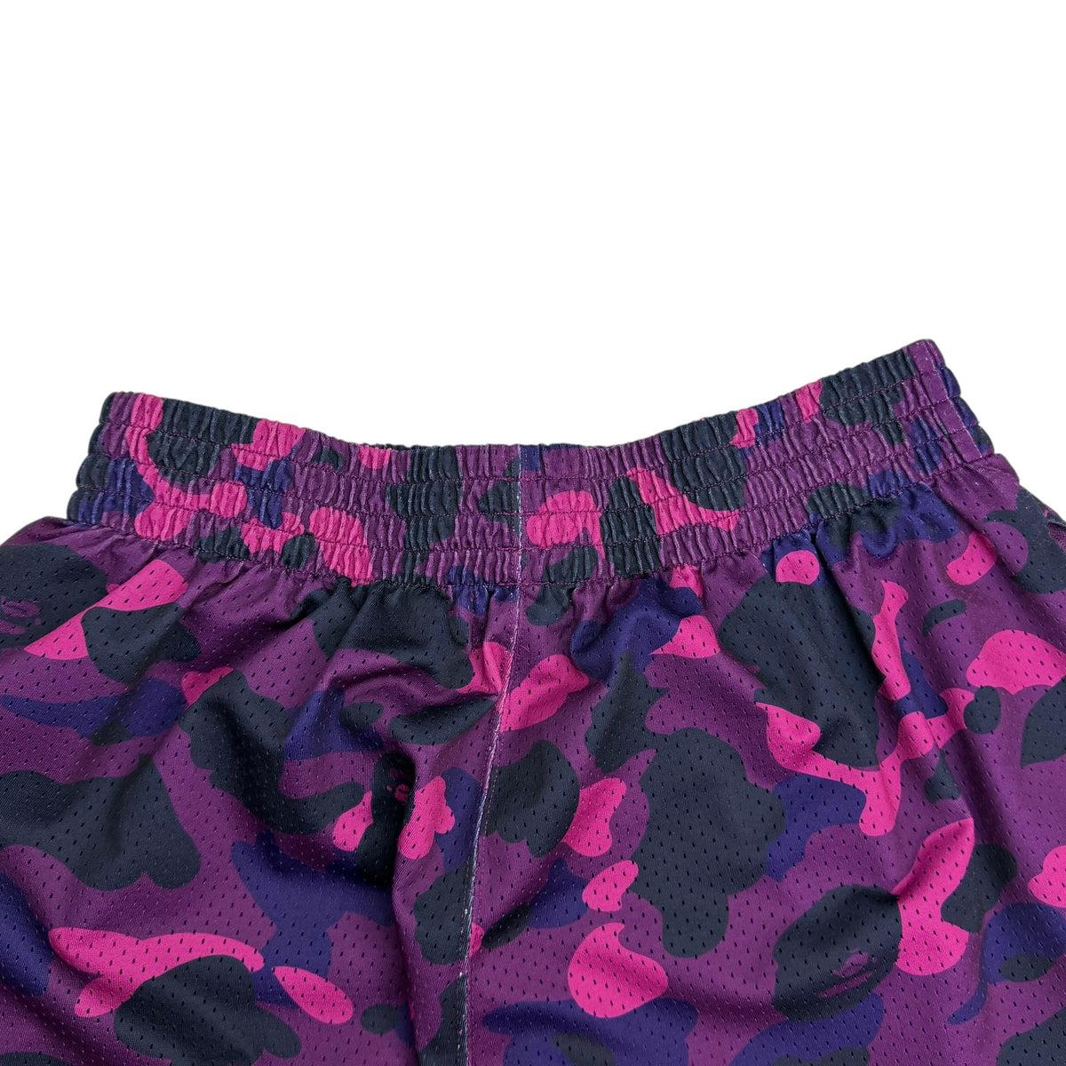 Bape Wide Fit Basketball Shorts Purple Camo