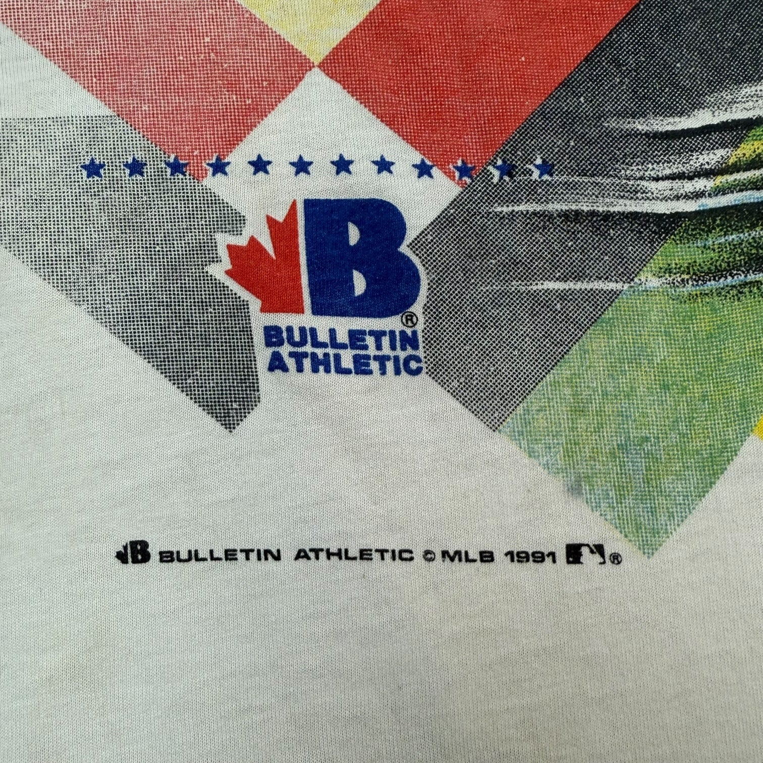 1991 Bulletin MLB Toronto All Star Game Tee White