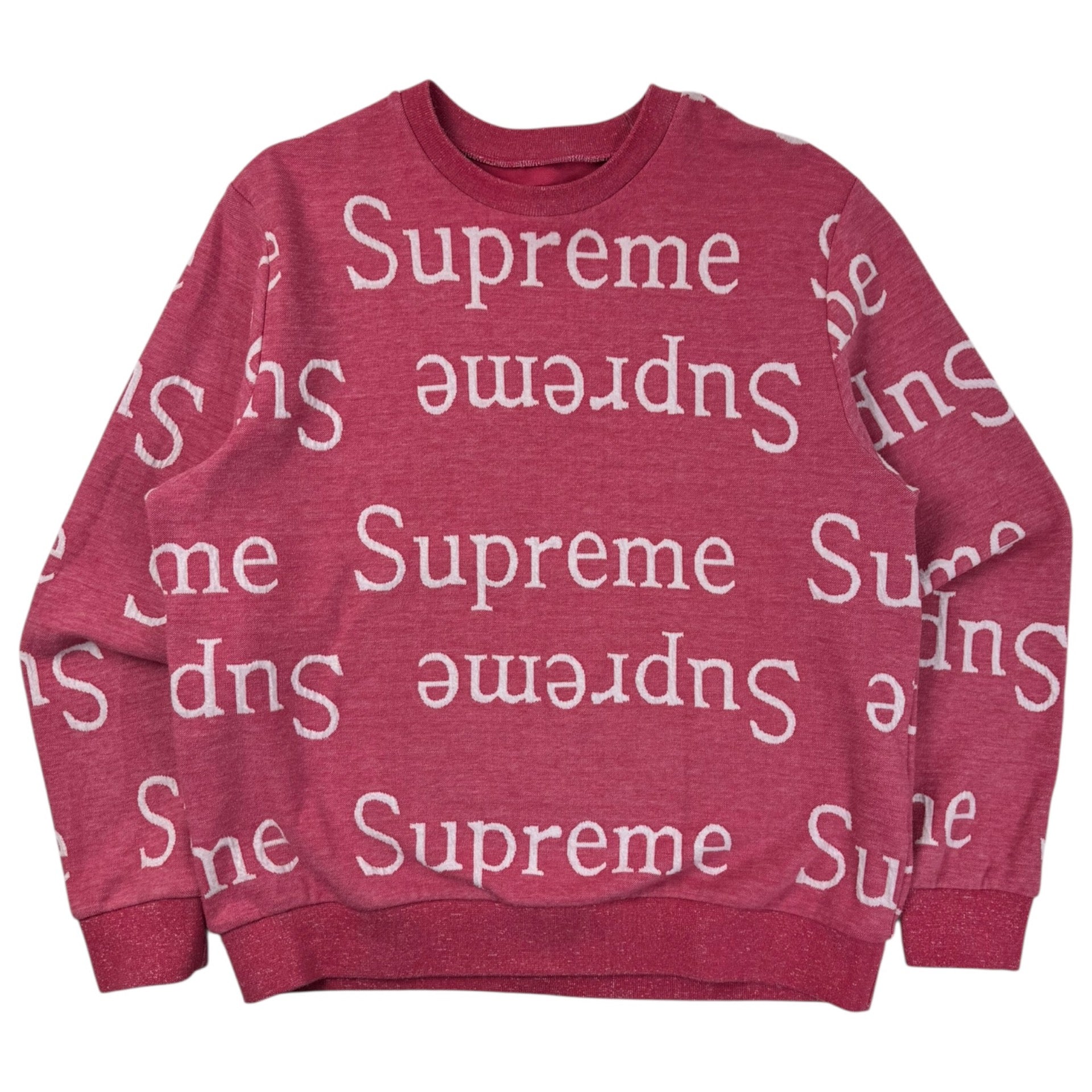 Supreme Jacquard Logo Crewneck