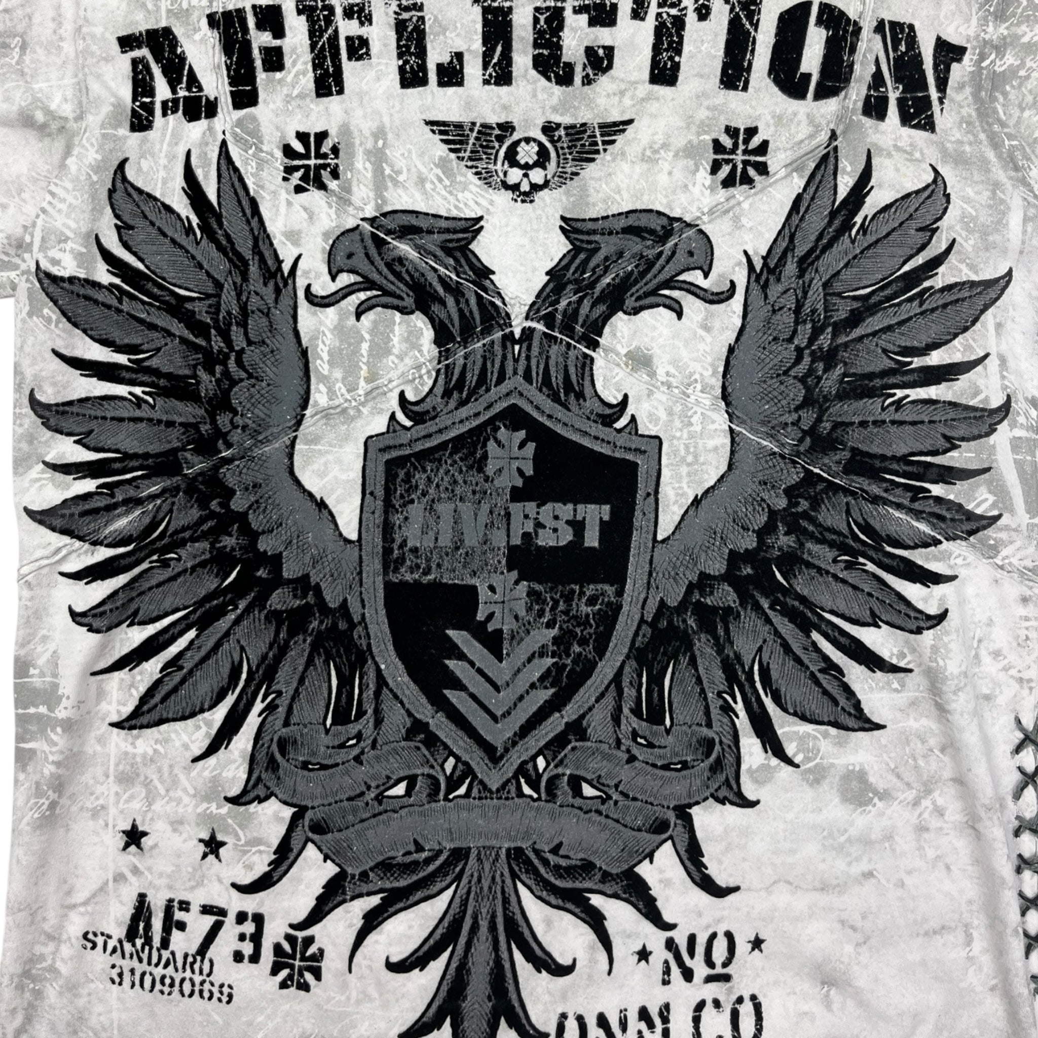 Vintage Y2K Affliction Eagle Crest T-Shirt