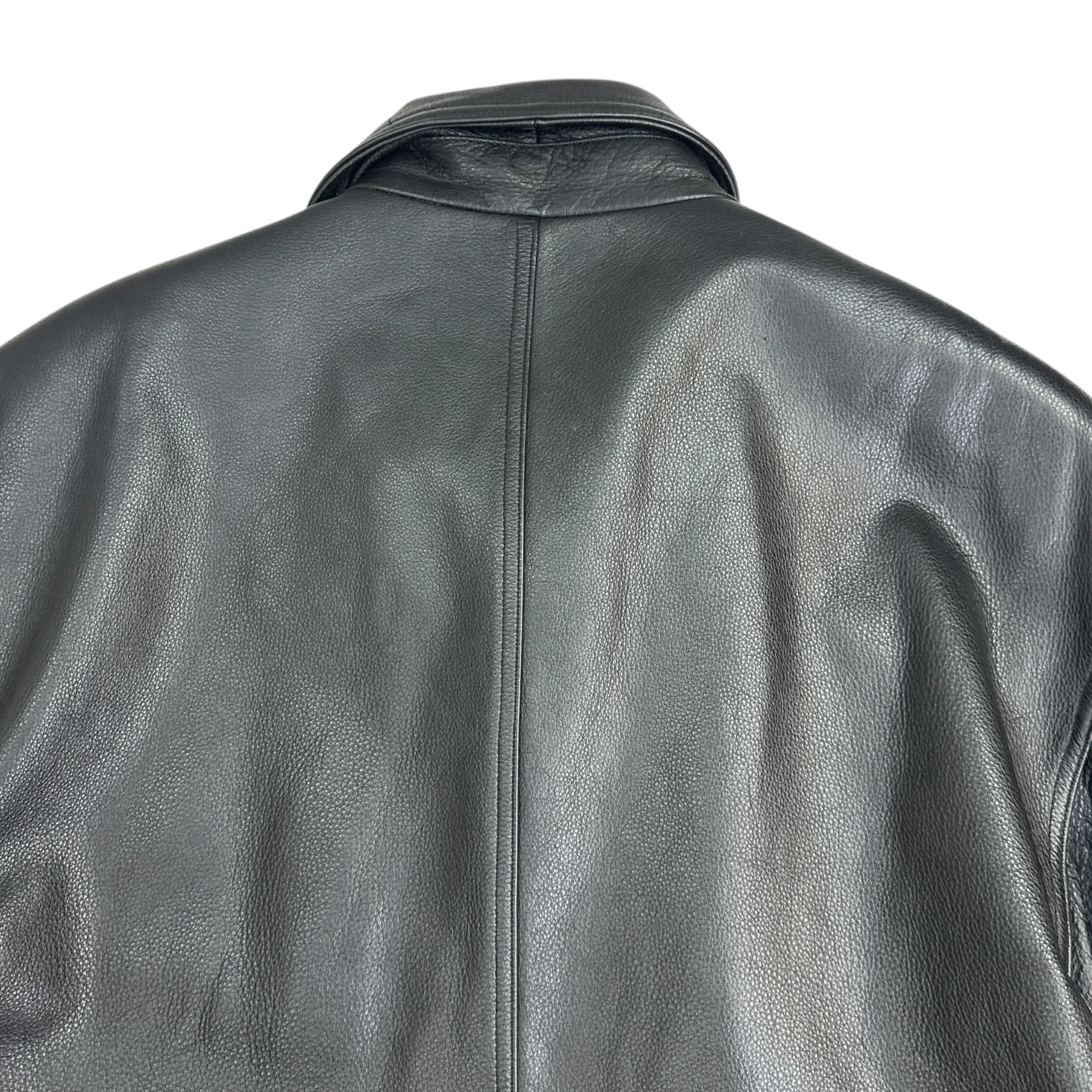 Vintage Danier Leather Trench Coat Black