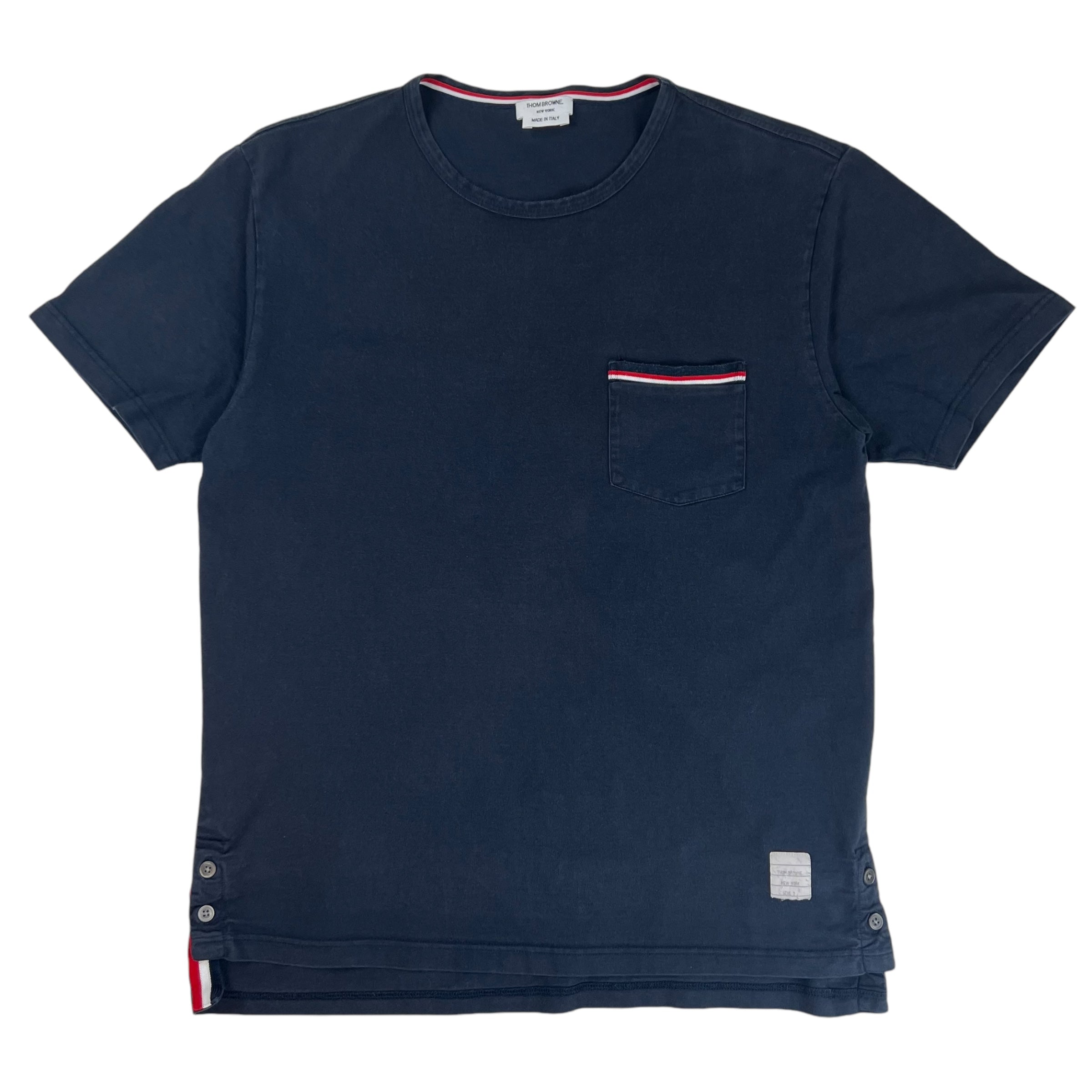 Thom Browne Detailed Pocket Shirt Navy