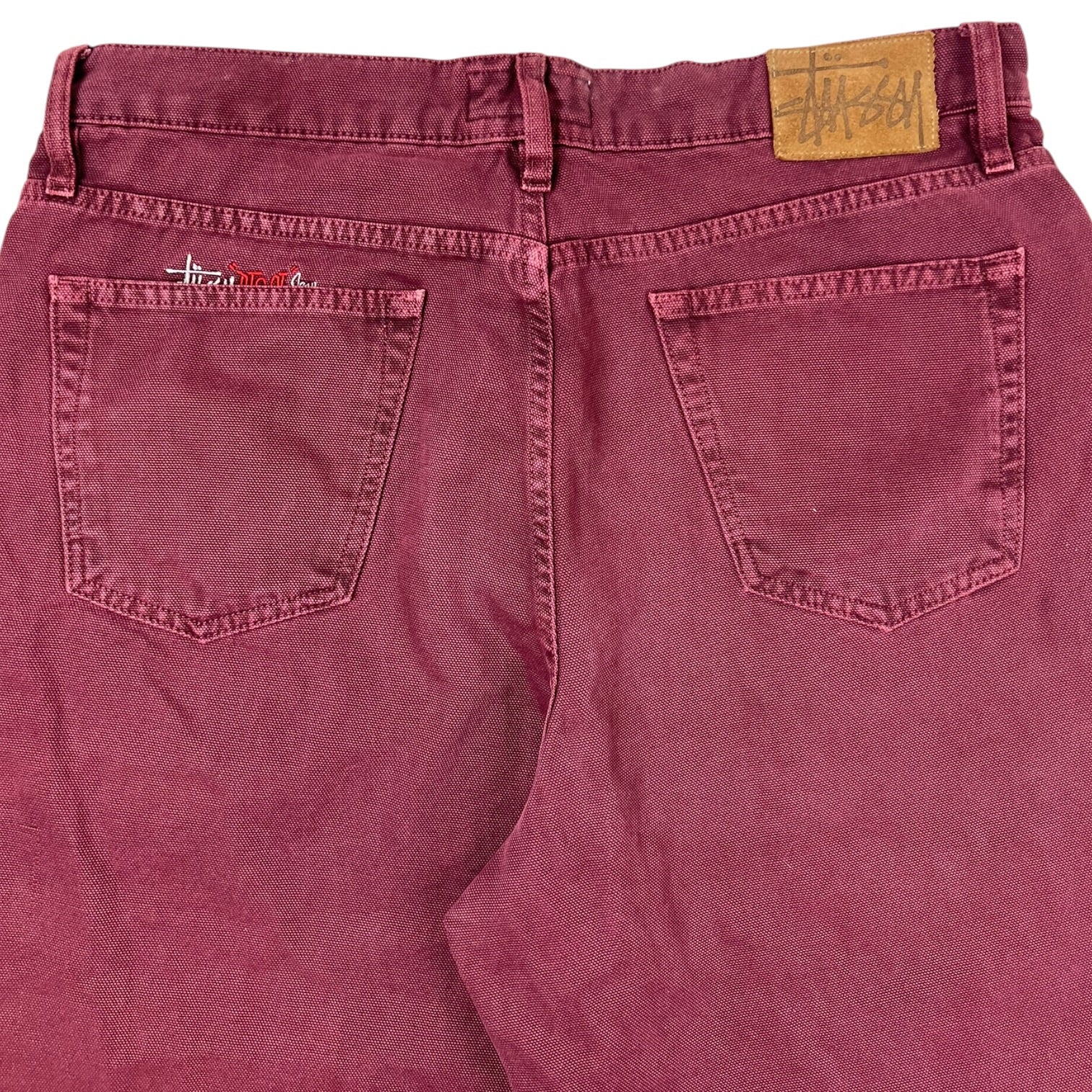Stussy Big Ol’ Denim Burgundy