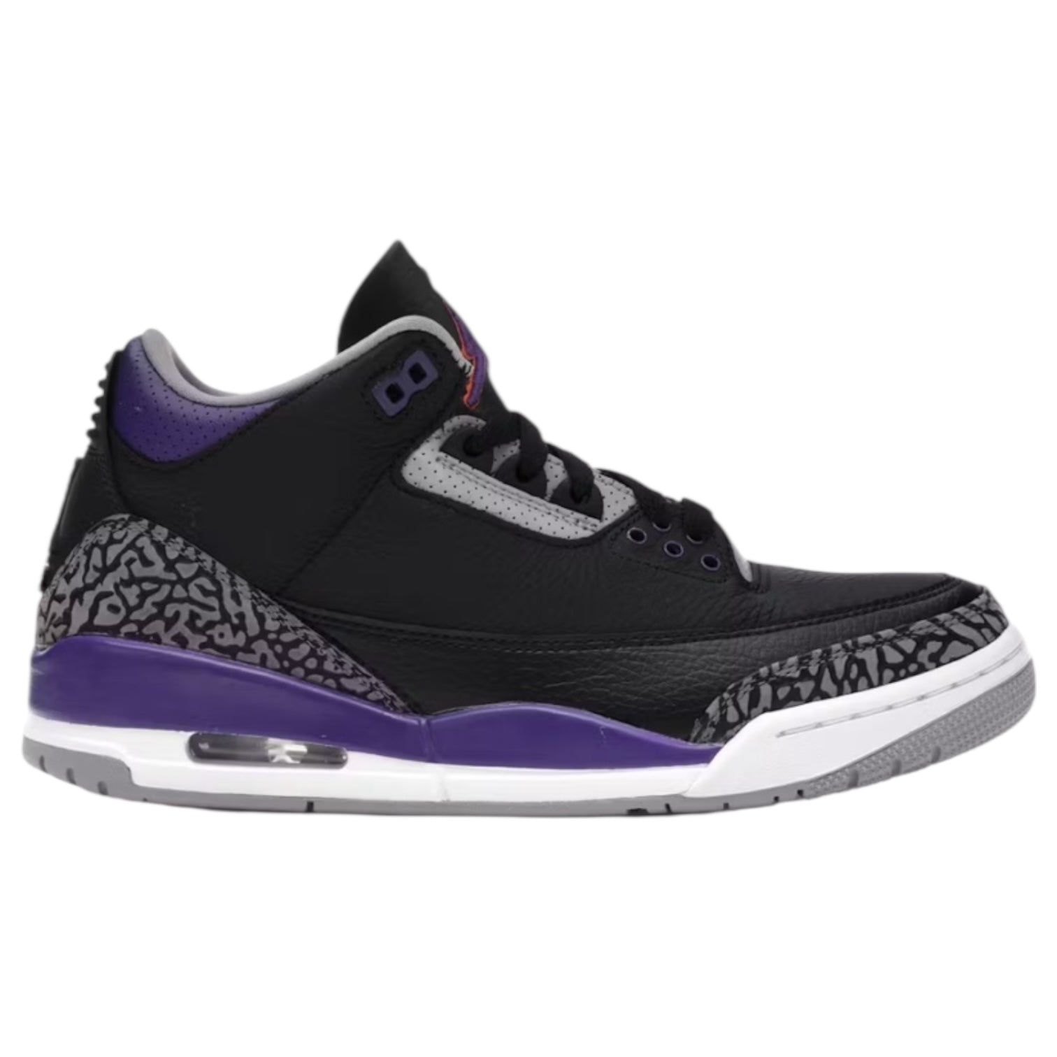 Jordan 3 Retro Black Court Purple (Used)
