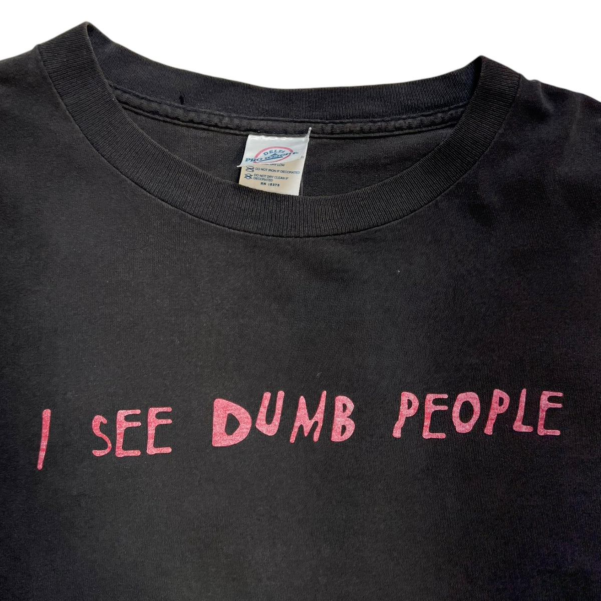 Vintage “I See Dumb People” Long Sleeve T-Shirt Black