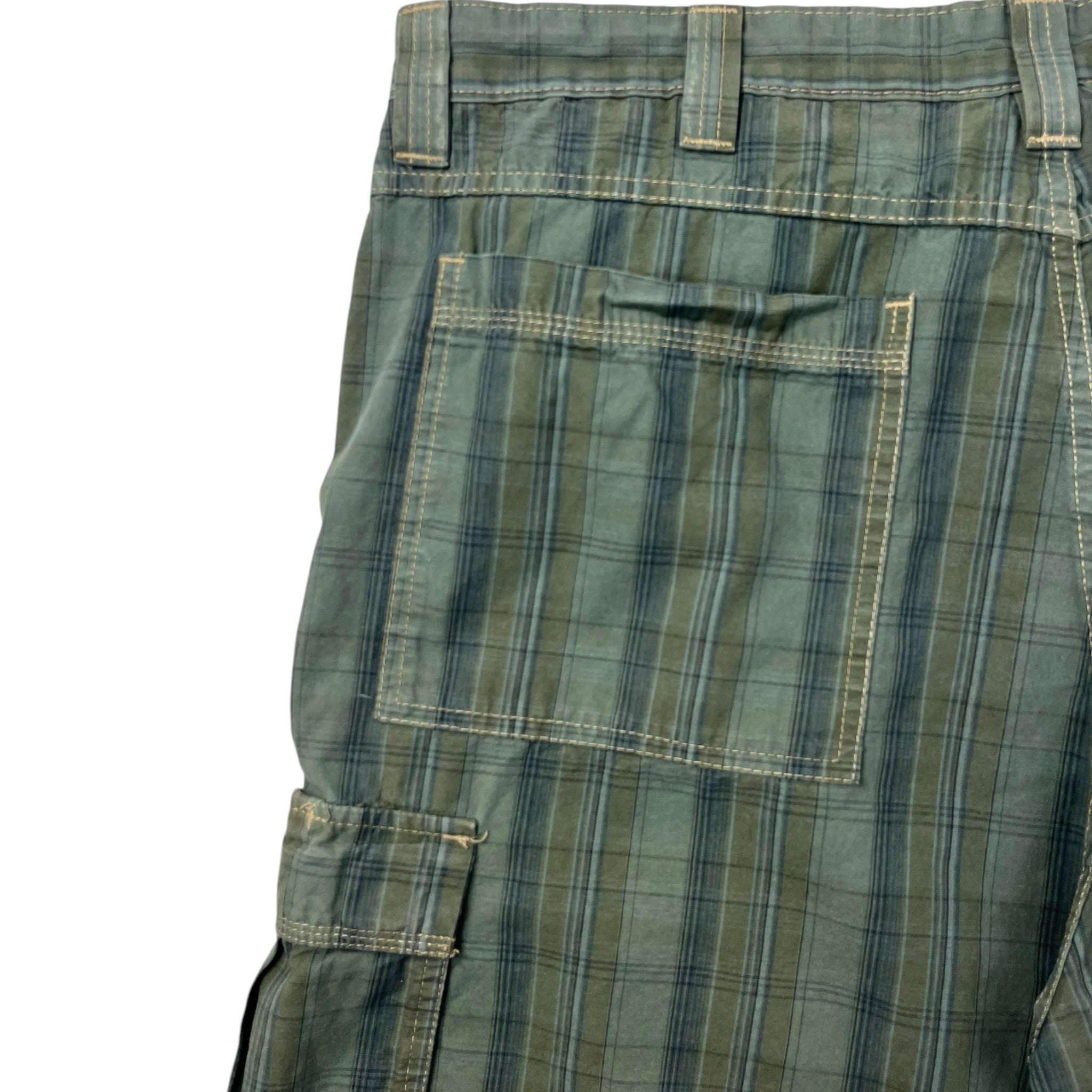 Vintage Y2K JNCO Tradition Plaid Cargo Shorts