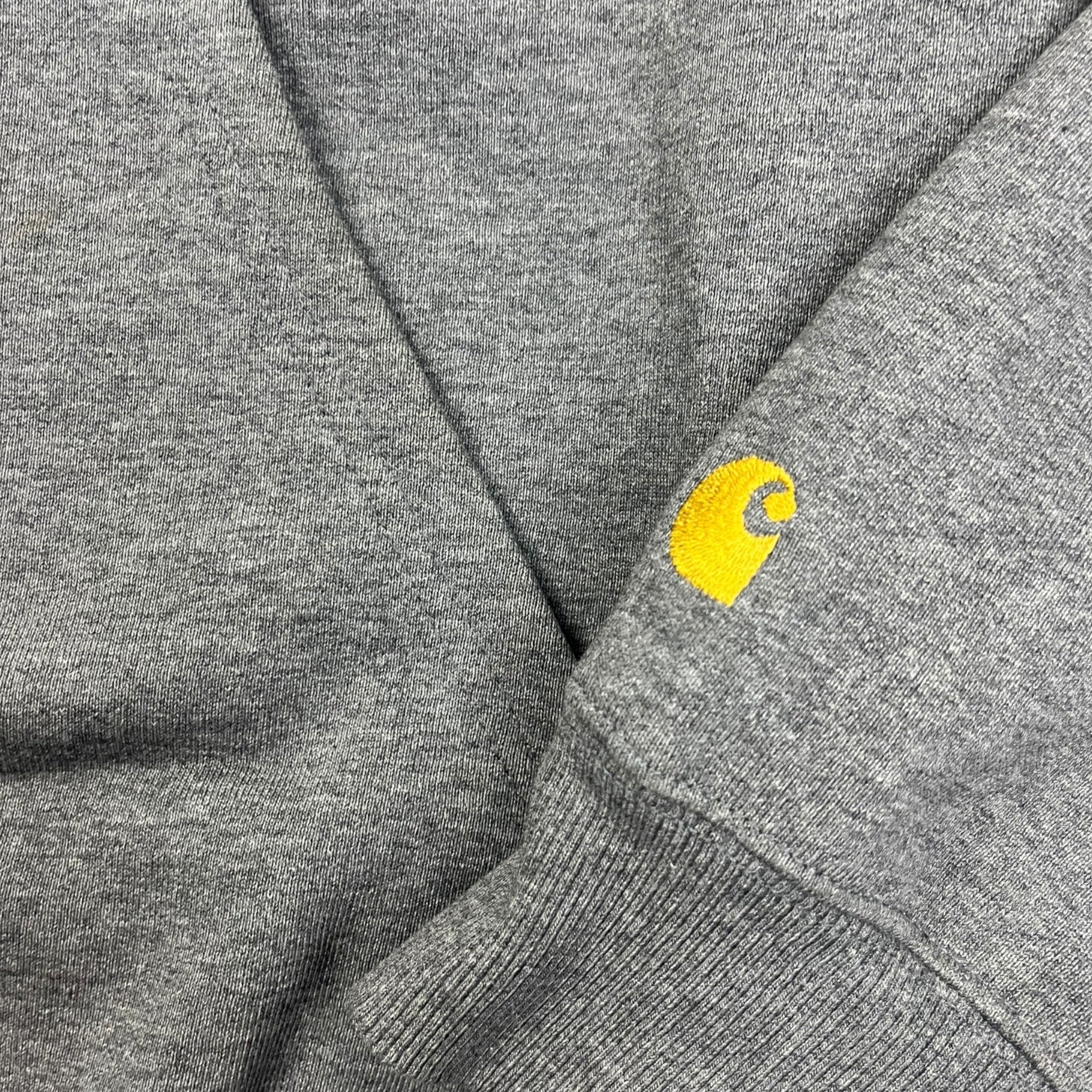 Carhartt WIP Chase Neck Zip Sweater Grey