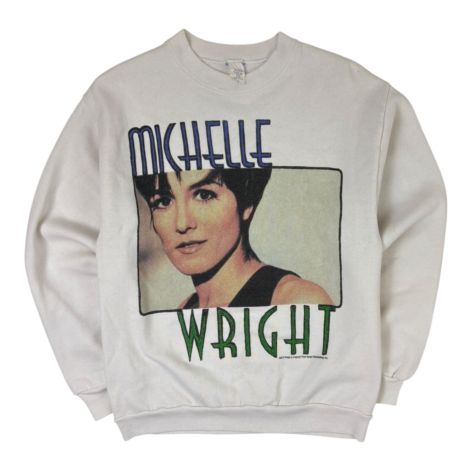 Vintage 1992 Michelle Wright “Then & Now” Crewneck White