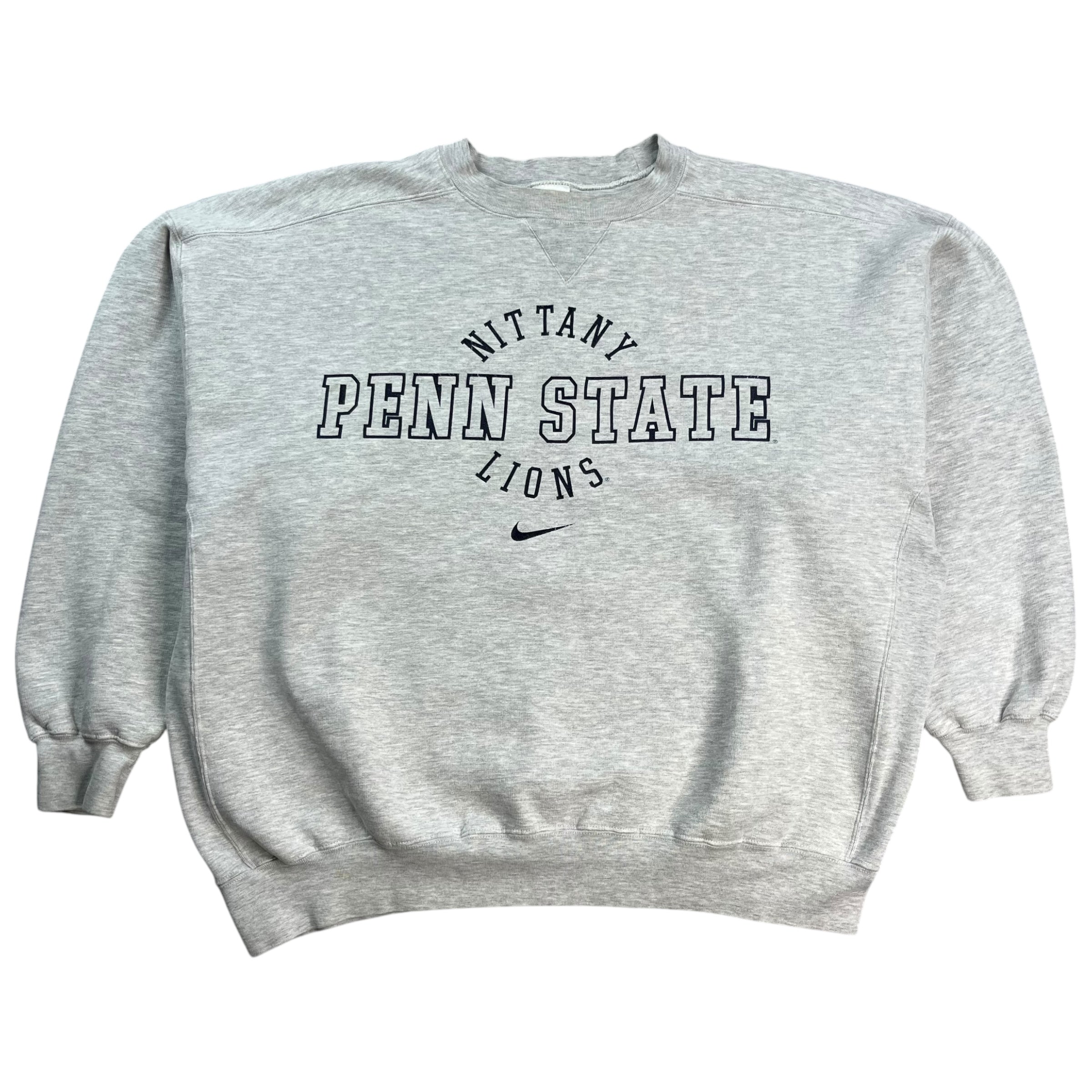 Vintage Nike Penn State Lions Crewneck Light Grey
