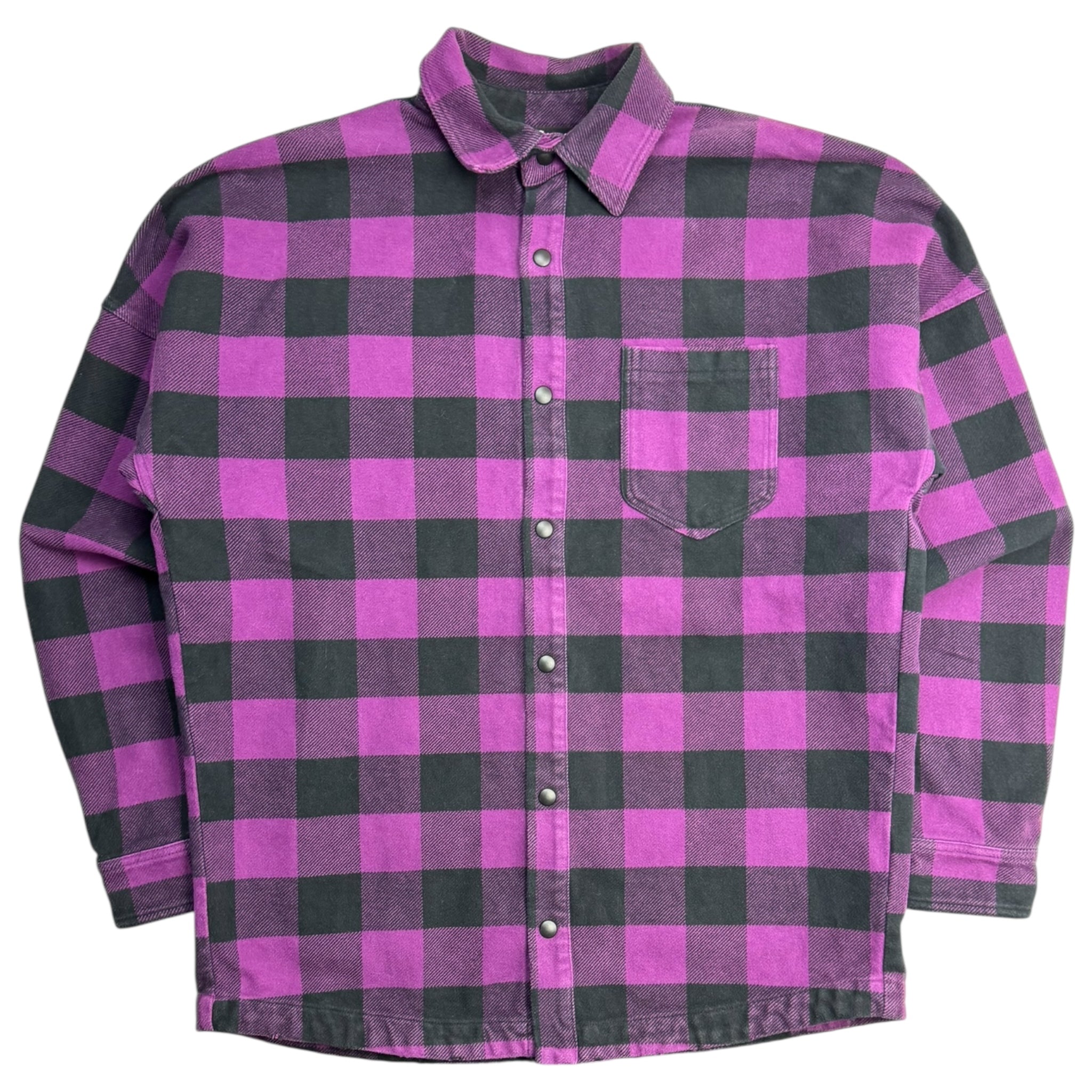 Palm Angels Logo-Print Checked Shirt