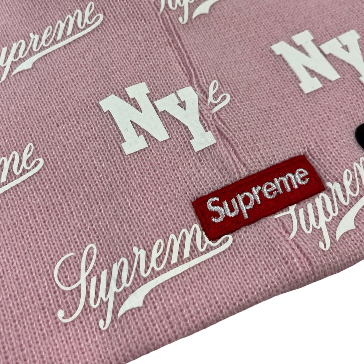 Supreme New Era Monogram Beanie Pink