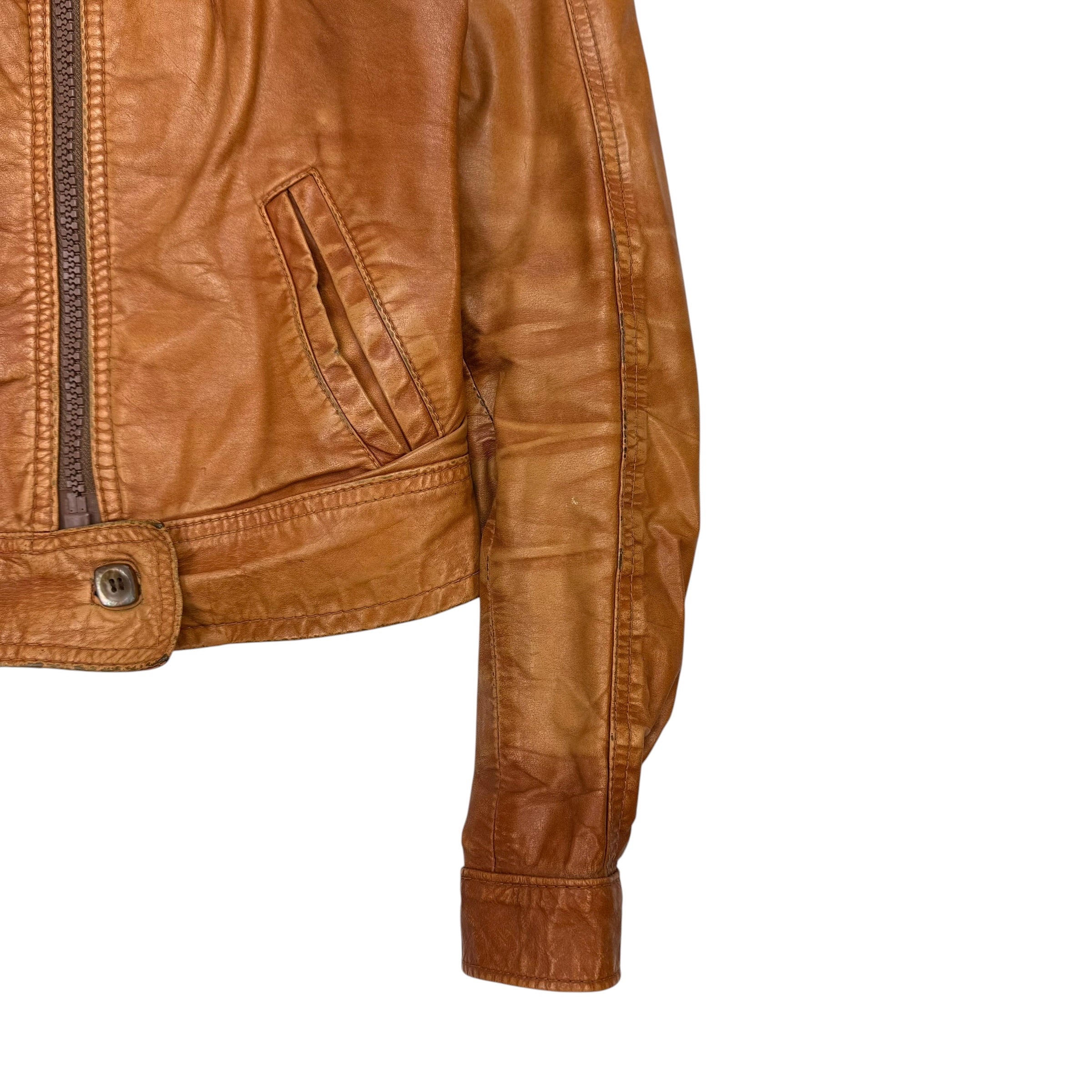 (W) Montreal Leather Garments Jacket Brown
