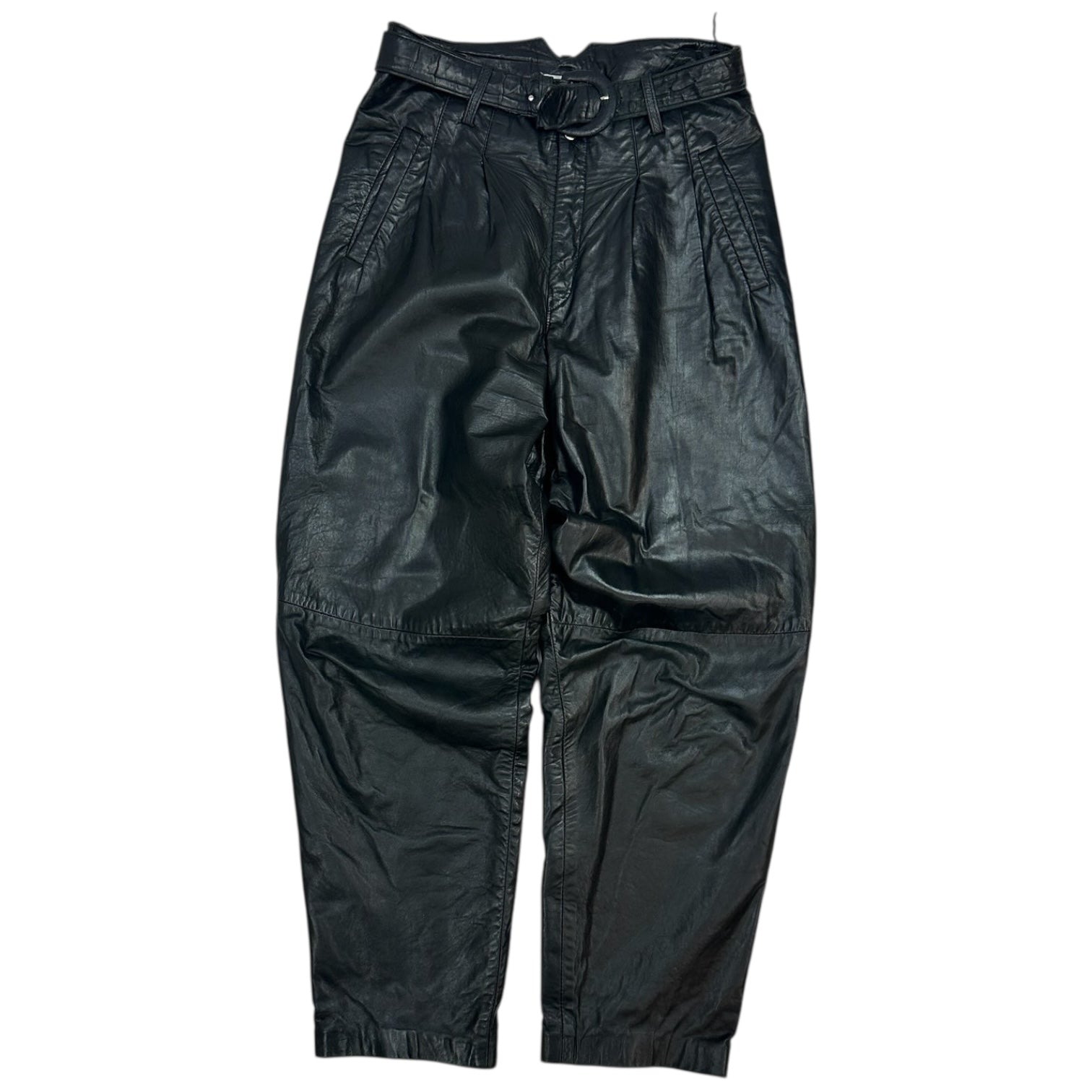 Vintage Leather Pants Black