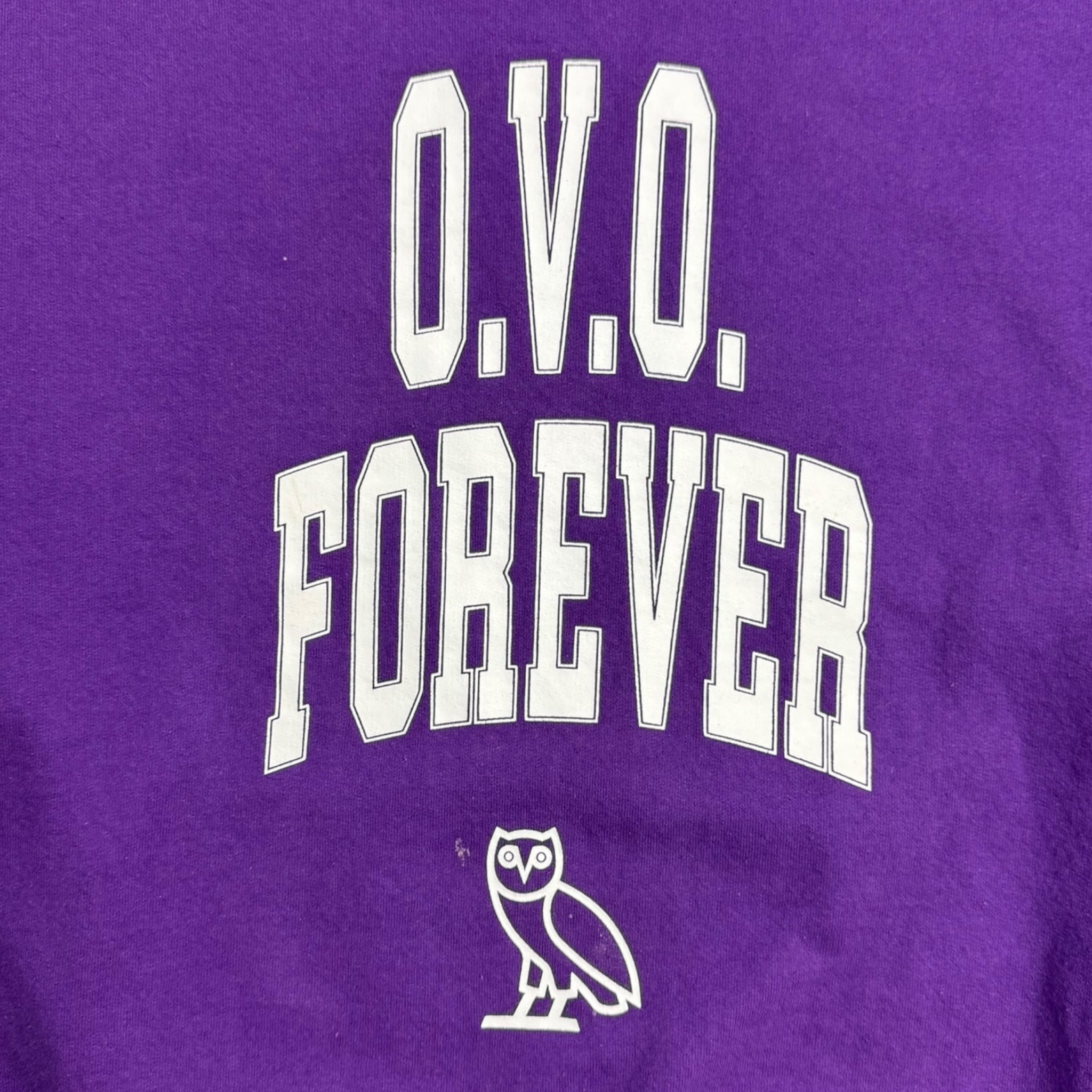 OVO Forever Arch Spellout Crewneck Purple