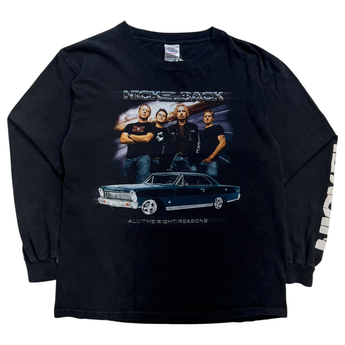 Vintage 2006 Nickelback “All The Right Reasons” Tour Long Sleeve T-Shirt Black