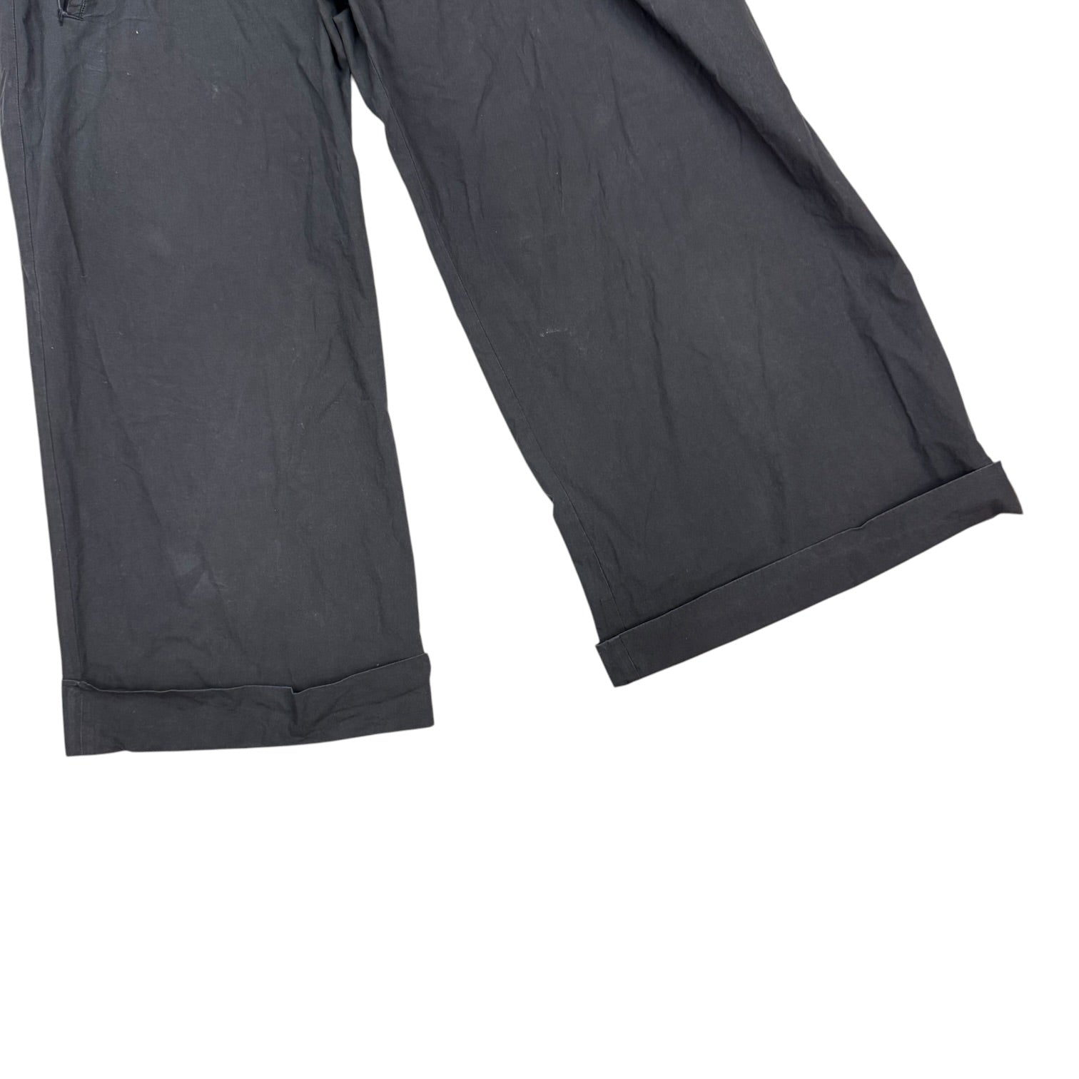 (W) Yohji Yamamoto + NOIR SS11 Cotton Trousers Black
