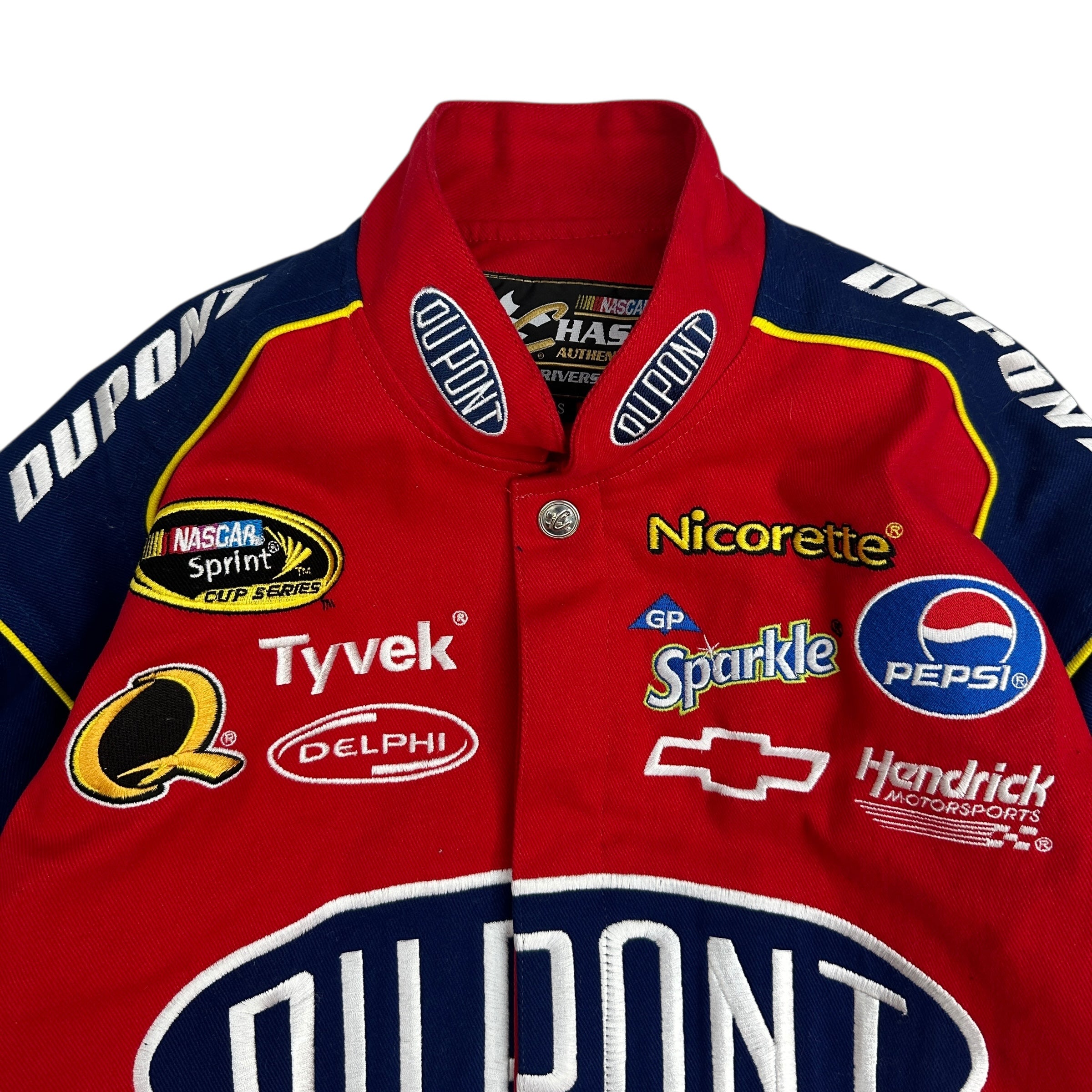 Vintage NASCAR Du Pont Jeff Gordon Racing Jacket Navy/Red