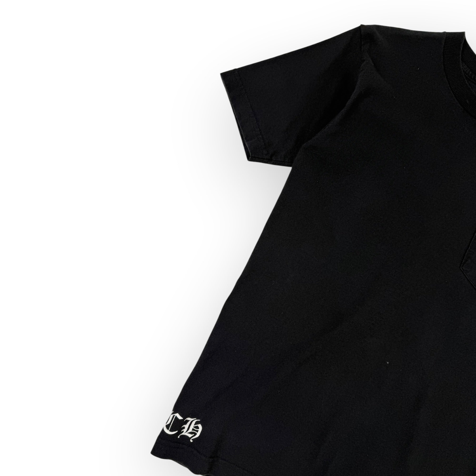 Vintage Chrome Hearts Tonal Cemetery Pocket T-Shirt Black