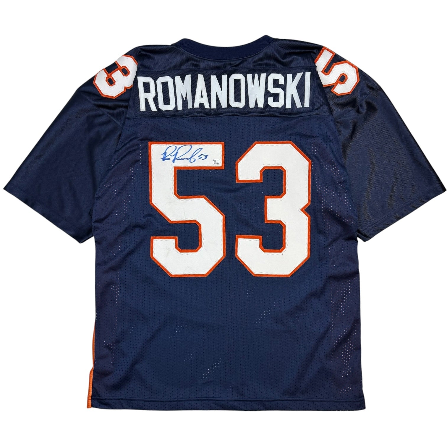 Vintage Bill Romanowski Signed Denver Broncos Jersey