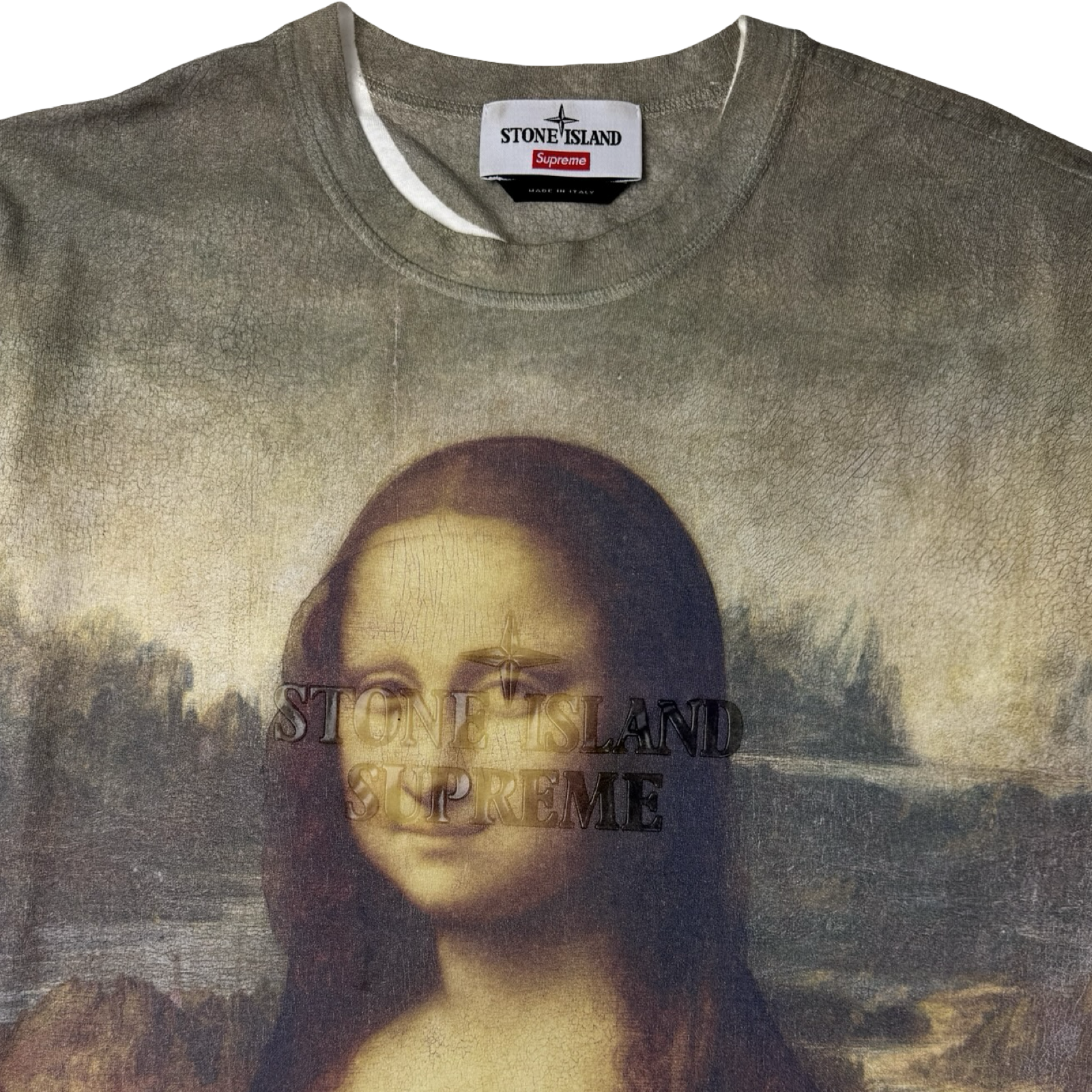 Supreme x Stone Island Mona Lisa S/S Tee