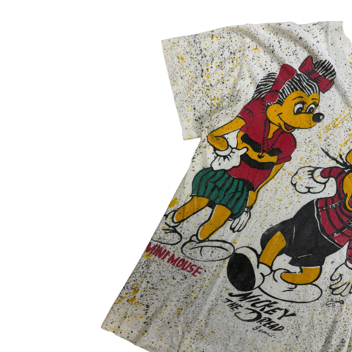 Vintage 1990 Mickey Dread Head T-Shirt White