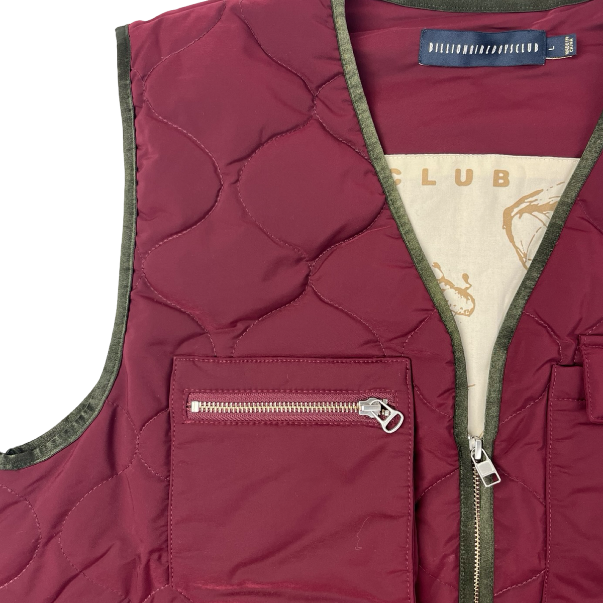 Billionaire Boys Club Vest Dark Red