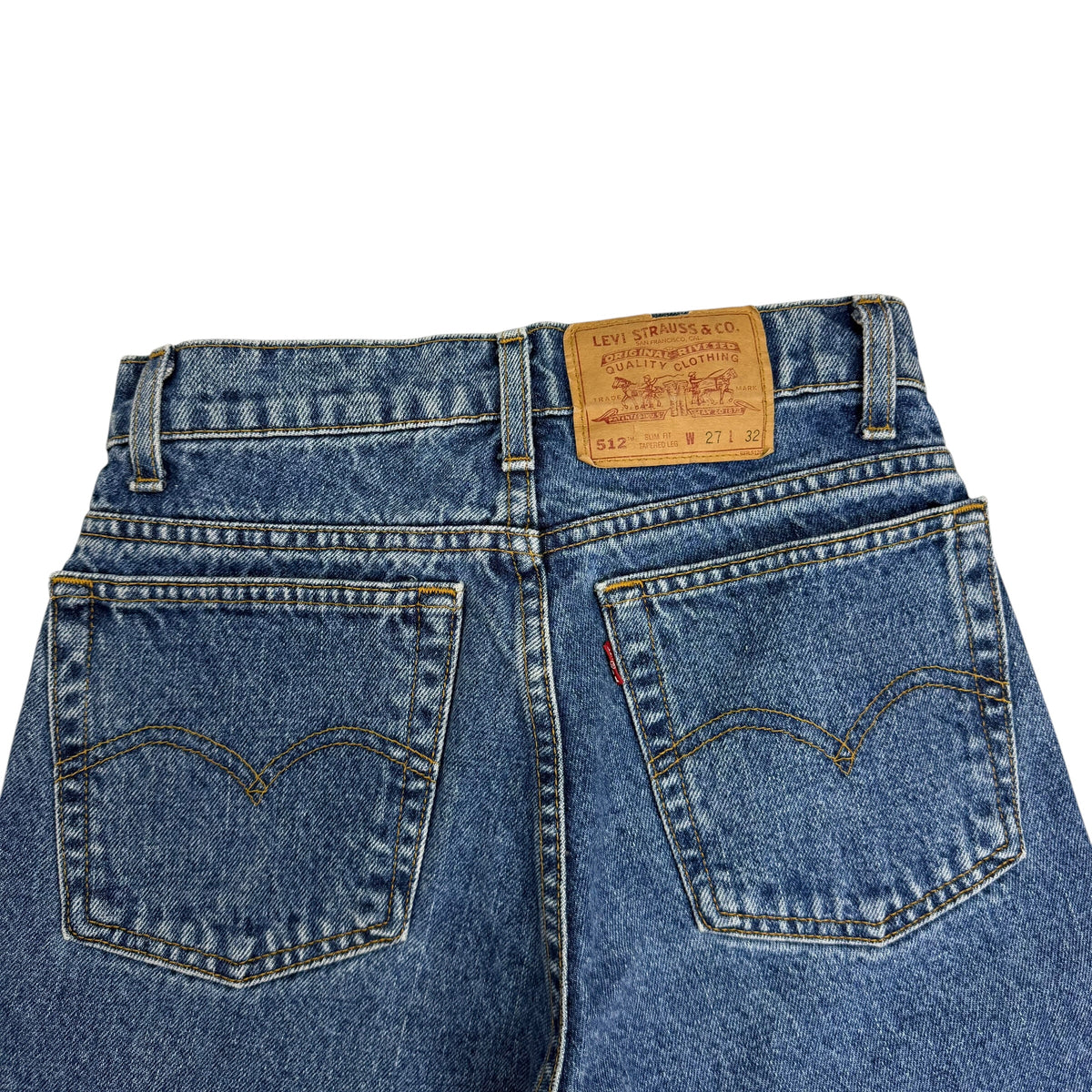 (W) Levi’s 512 Medium Wash Jeans Blue