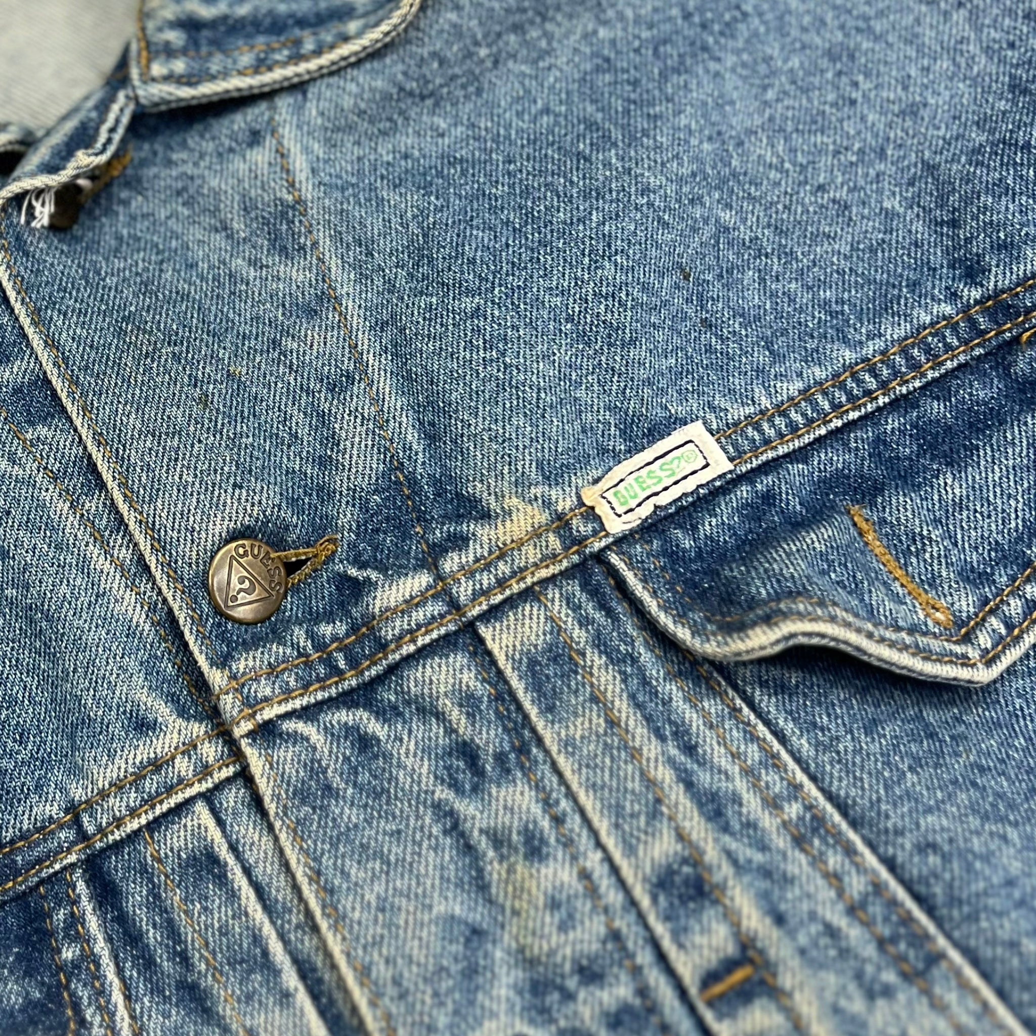 Vintage Guess Light Wash Denim Jacket