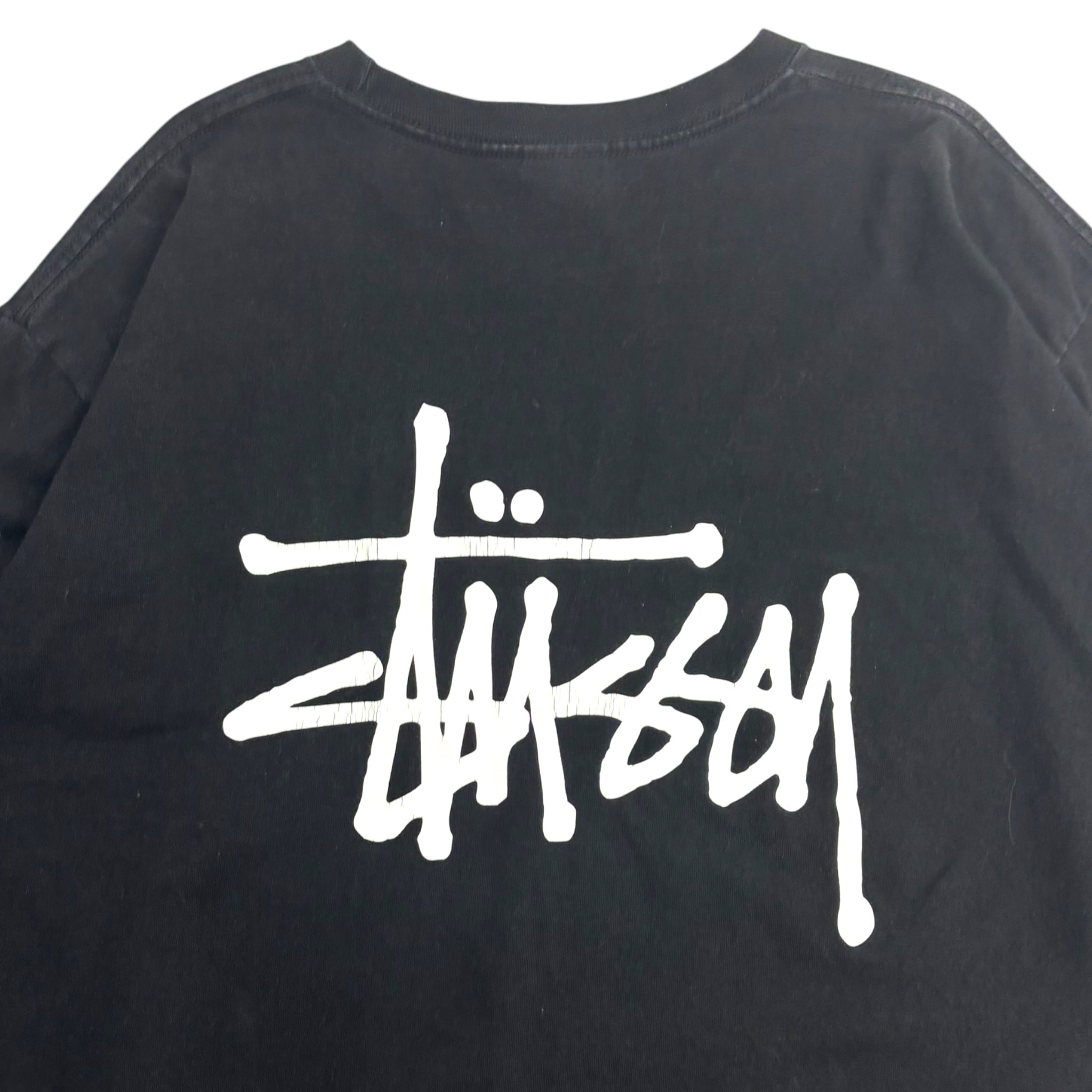 Stussy Stock Logo Long Sleeve Black