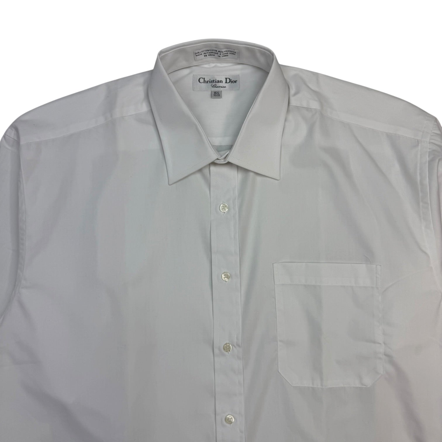 Vintage Christian Dior Button Up Shirt White